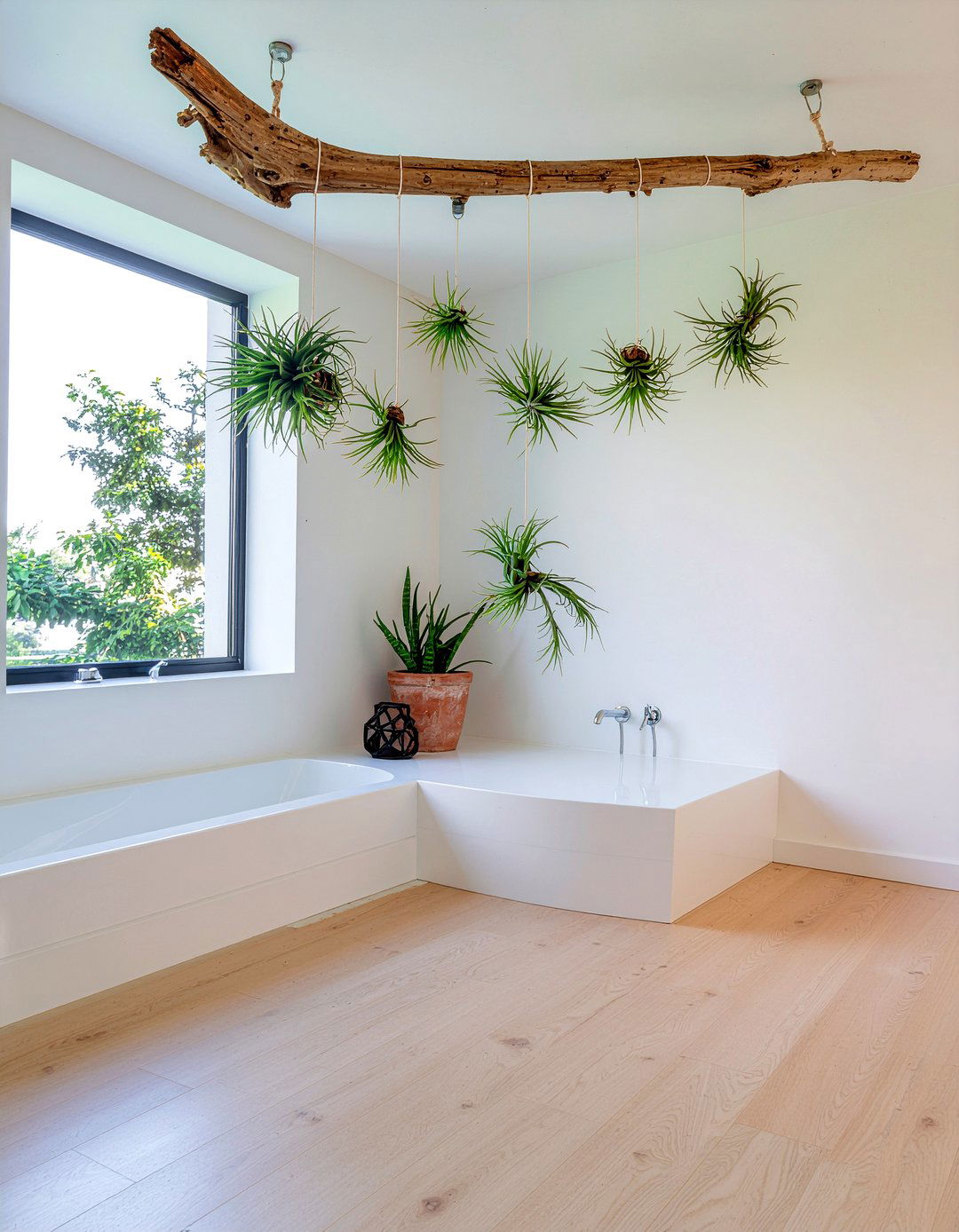 Air Plant Bathroom Display - 30 bathroom succulent ideas