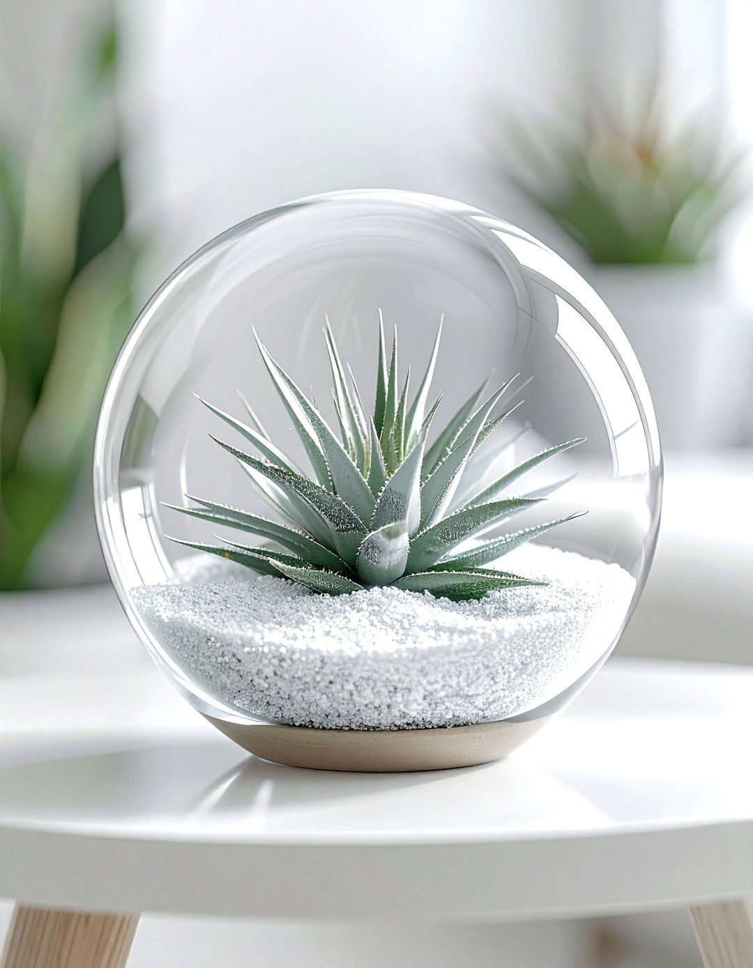 Air Plant Glass Globe - 30 indoor planter ideas