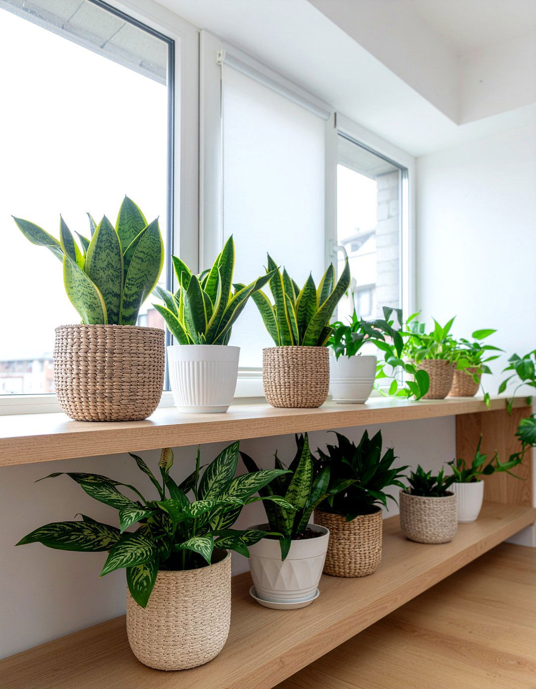 Air purifying plants - 30 wellness living room ideas