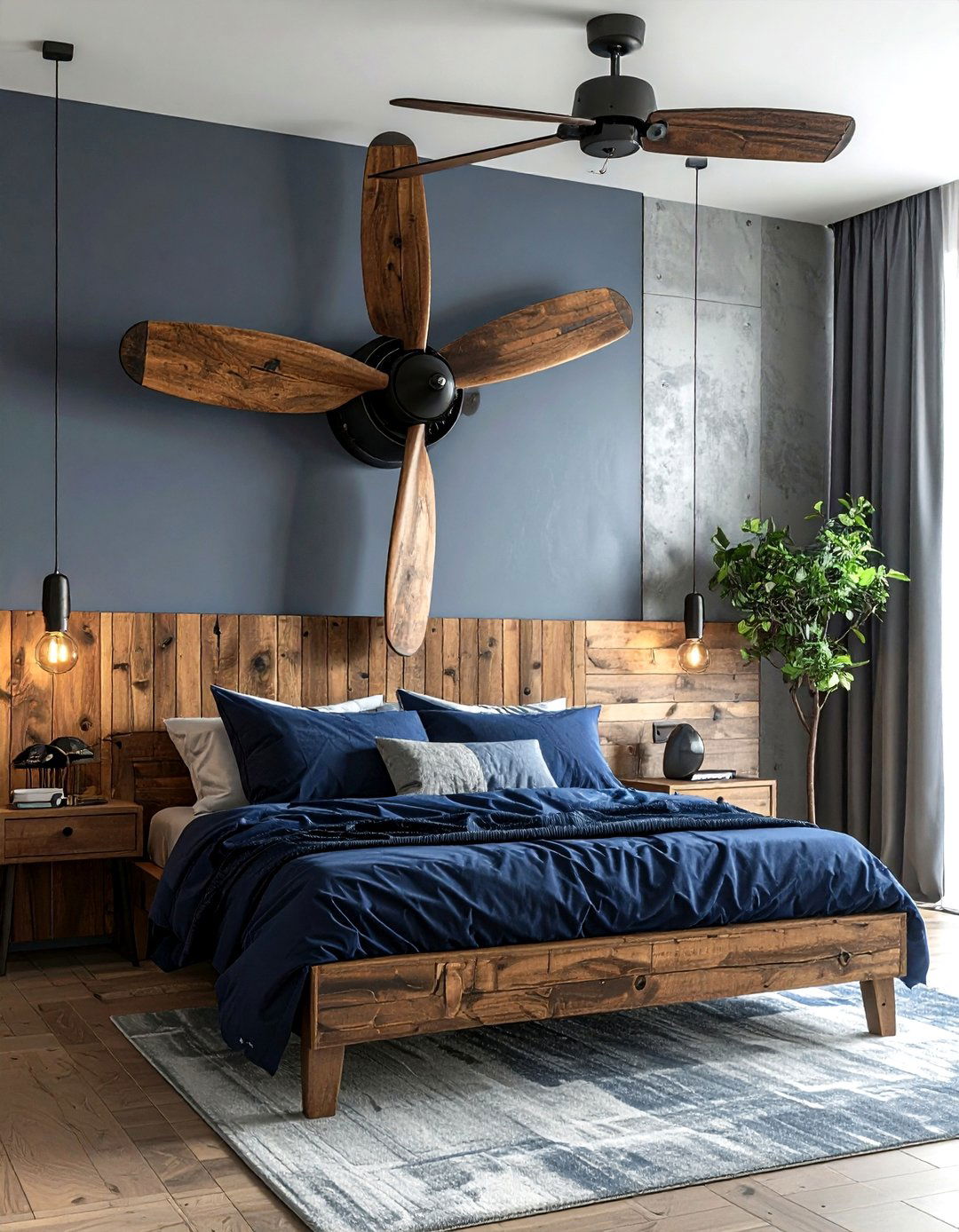 Airplane propeller wall art - 30 vintage travel decor ideas