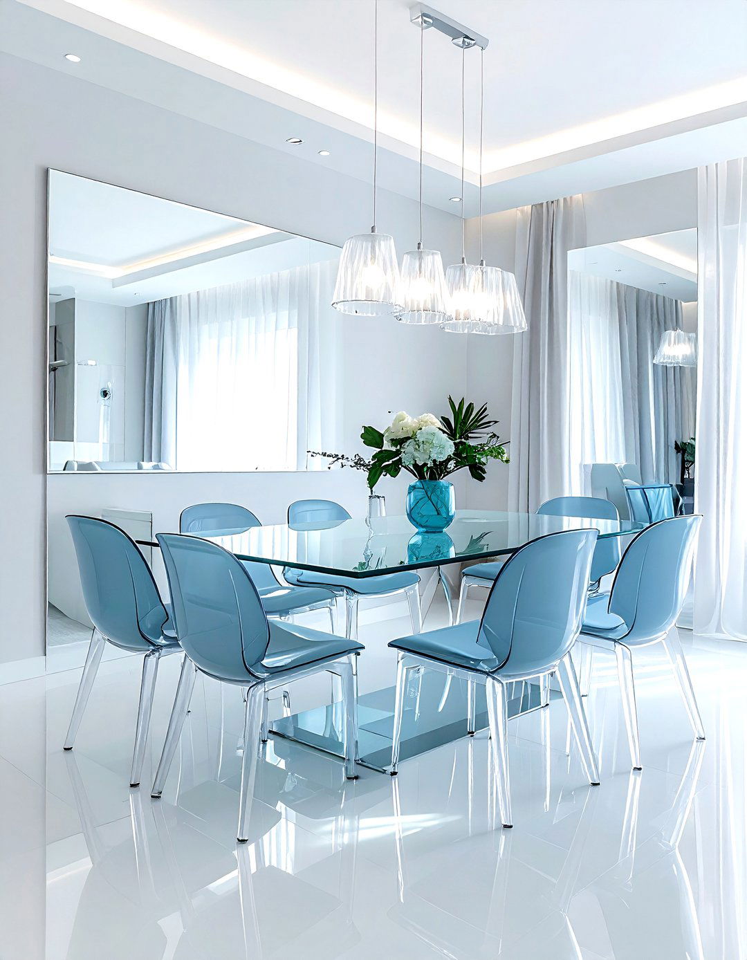 Airy Dining Room - 30 wellness dining room ideas