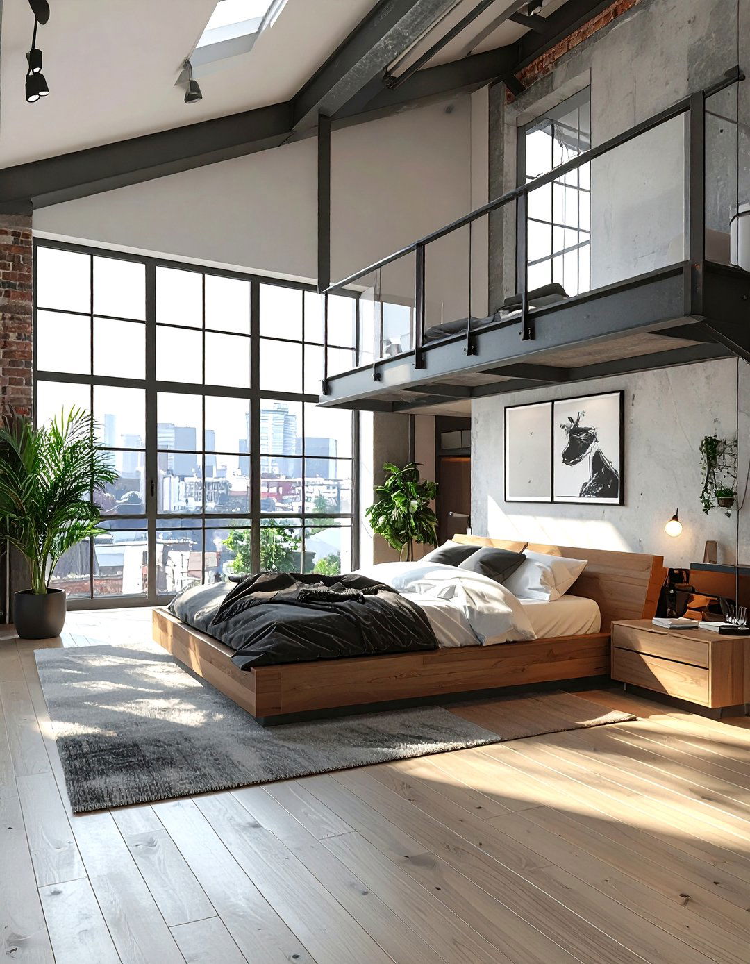 Airy loft bedroom - 30 bright bedroom ideas