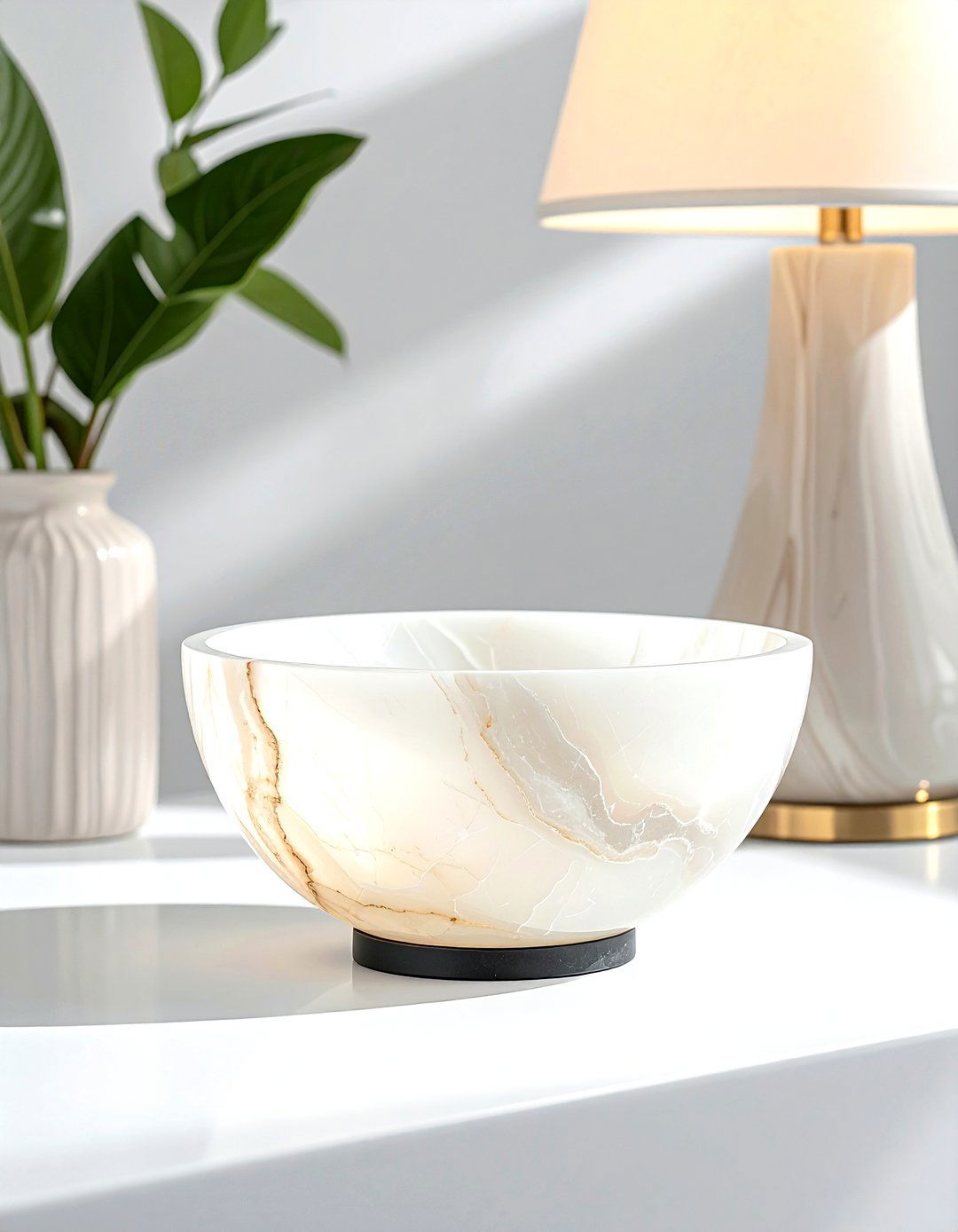 Alabaster stone bowl - 30 decorative bowl ideas