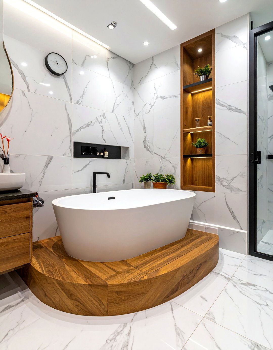 Alcove Soaking Tub - 30 soaking tub ideas