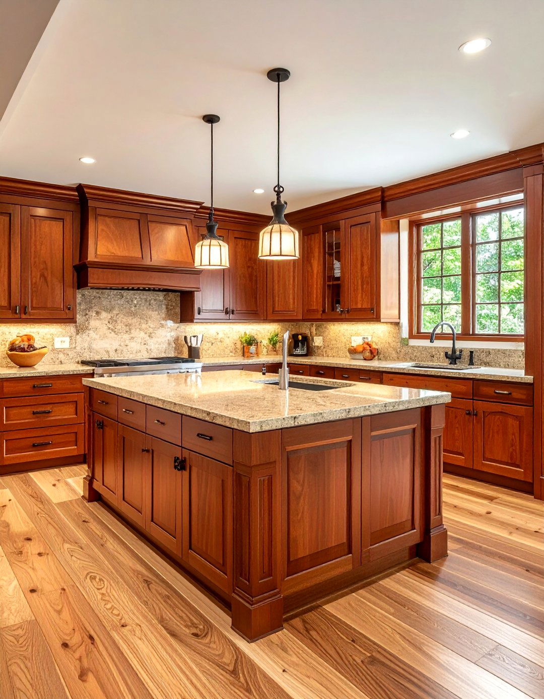 Alder wood kitchen - 30 natural wood kitchen ideas