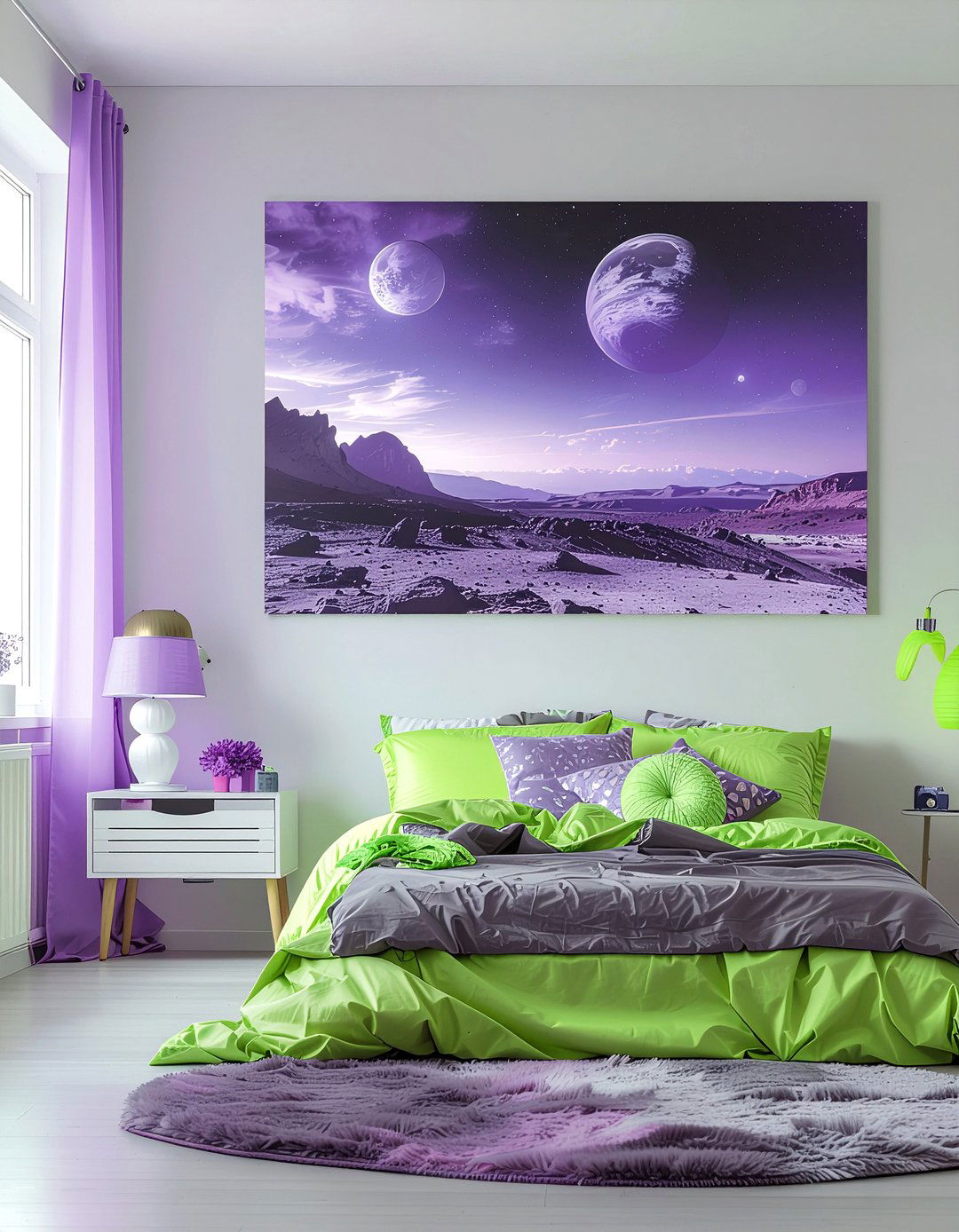 Alien Planet Decor - 30 solar system bedroom ideas