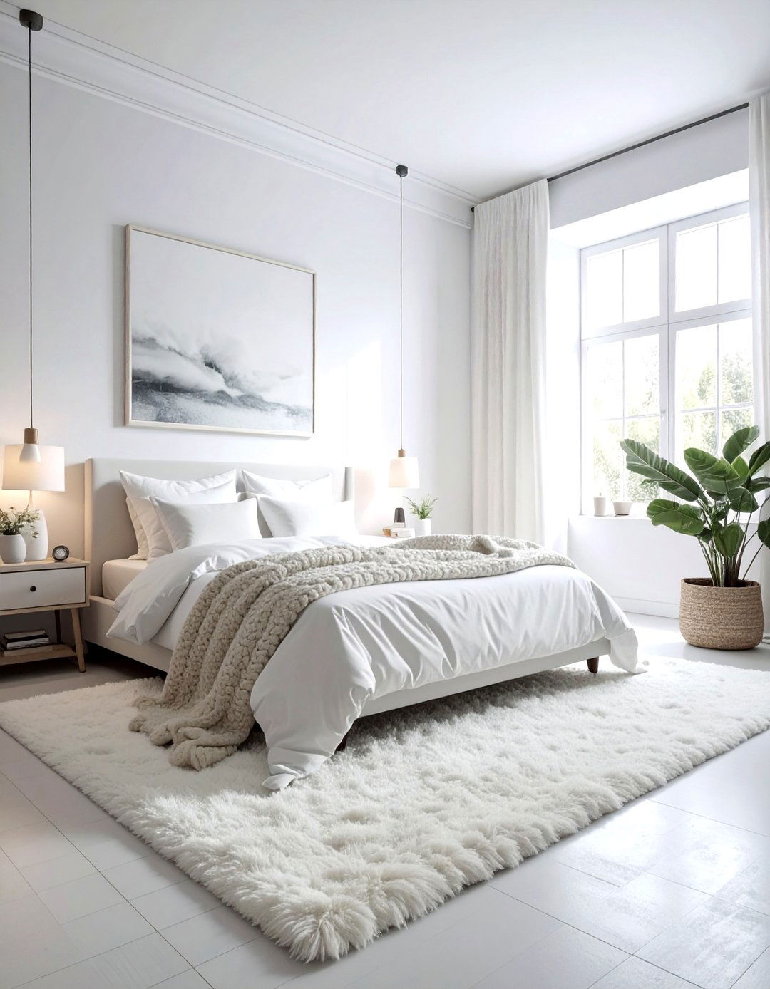 All White Bedroom - 30 bedroom soft settings