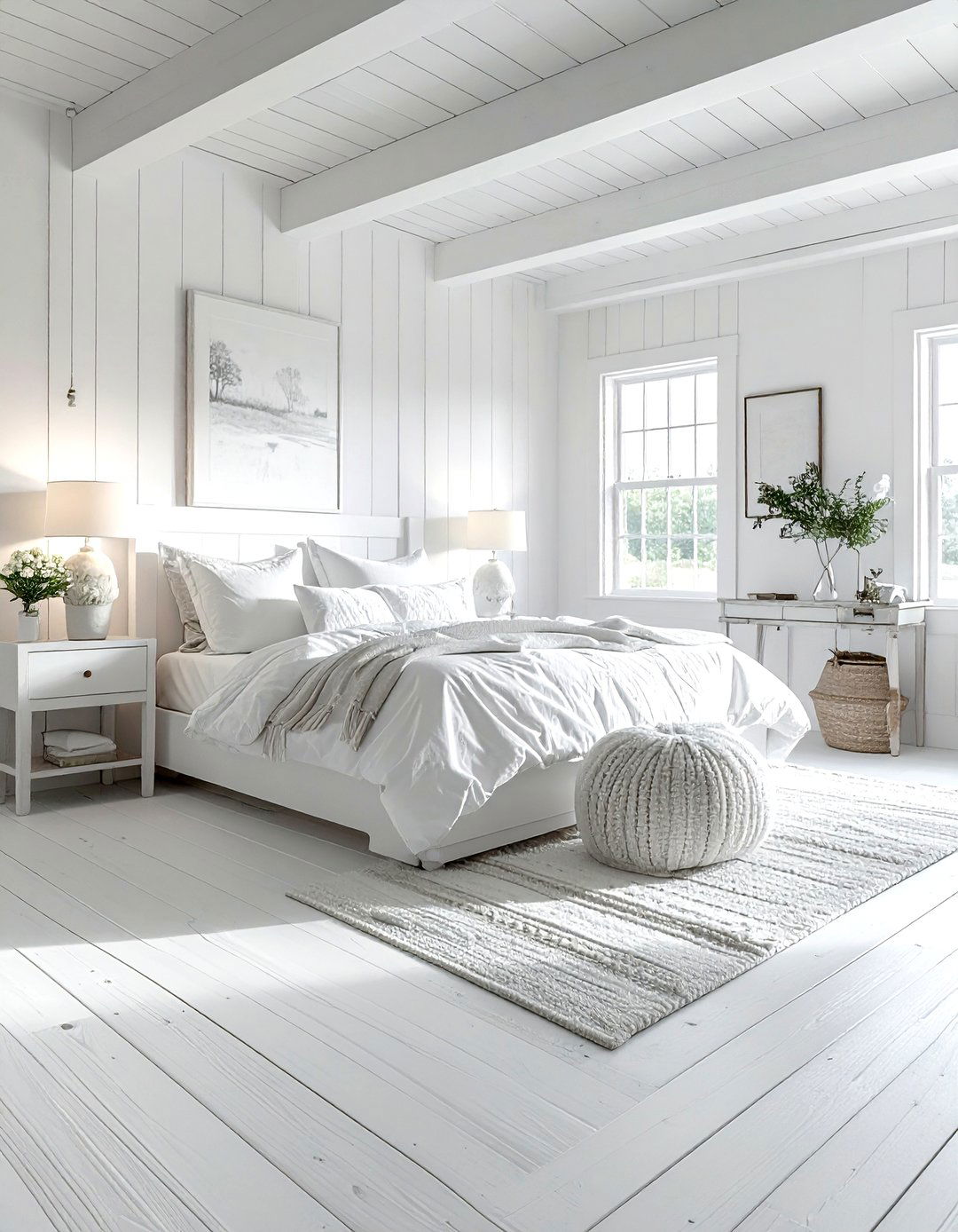 All White Farmhouse Bedroom - 30 farmhouse white bedroom ideas