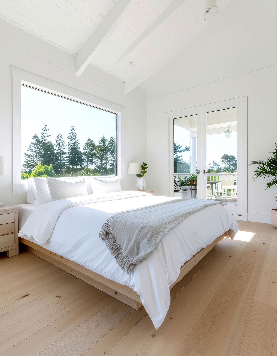 All White Interior - 30 hotel bedroom ideas