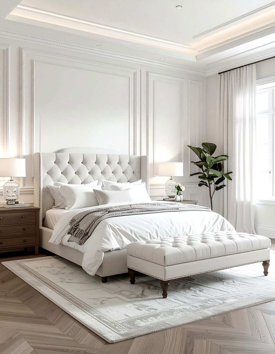 All White Master Bedroom - 30 white bedroom ideas
