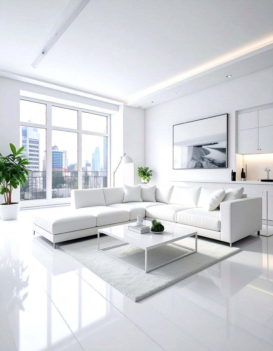 All white apartment living room - 30 white and white living room ideas