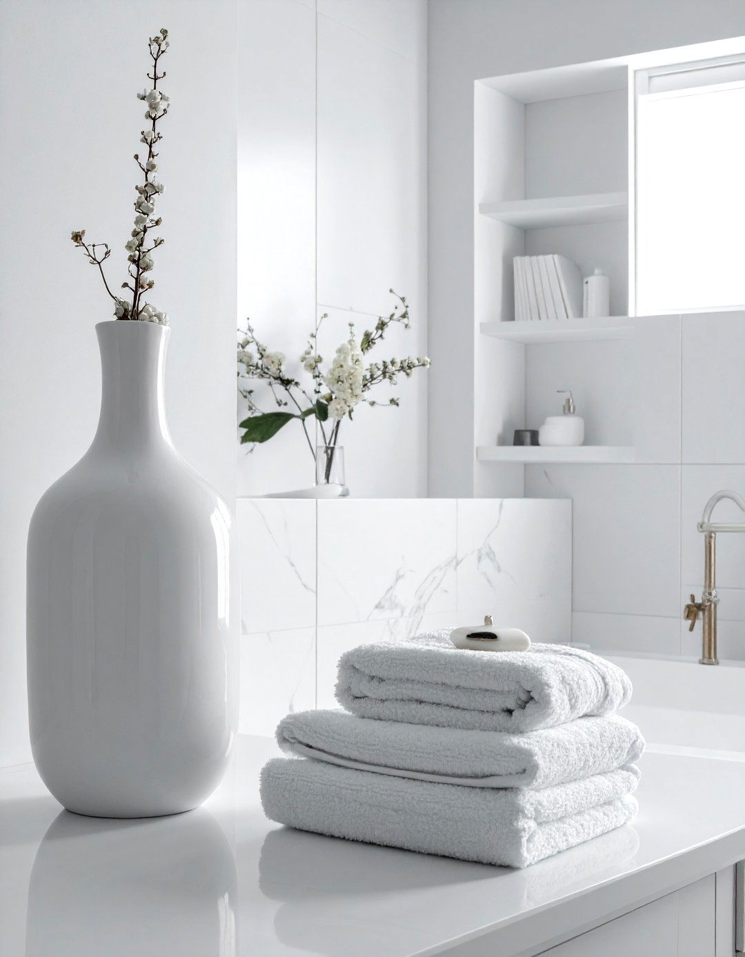 All white bathroom decor - 30 bright bathroom ideas
