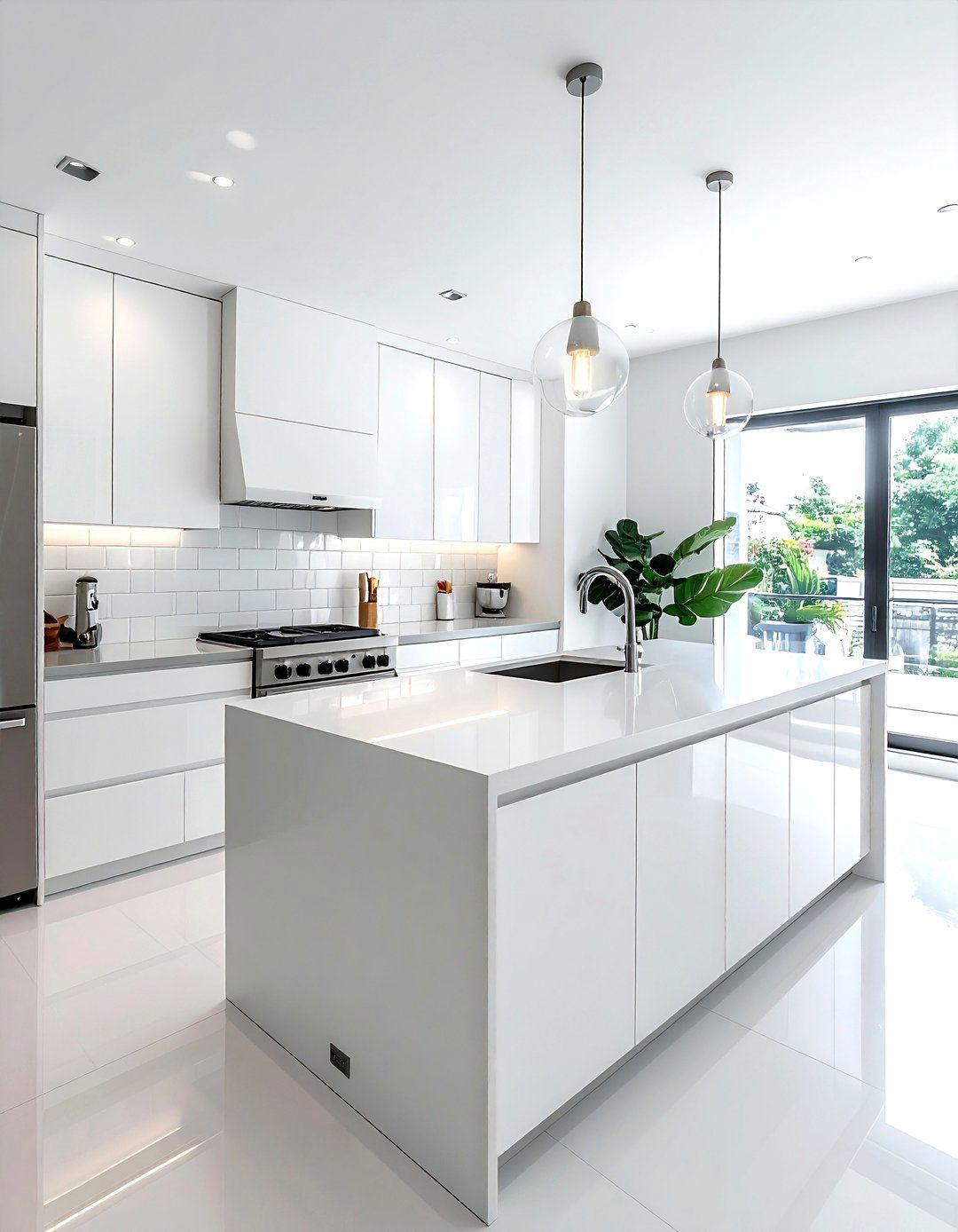 All white kitchen - 30 minimalist kitchen ideas