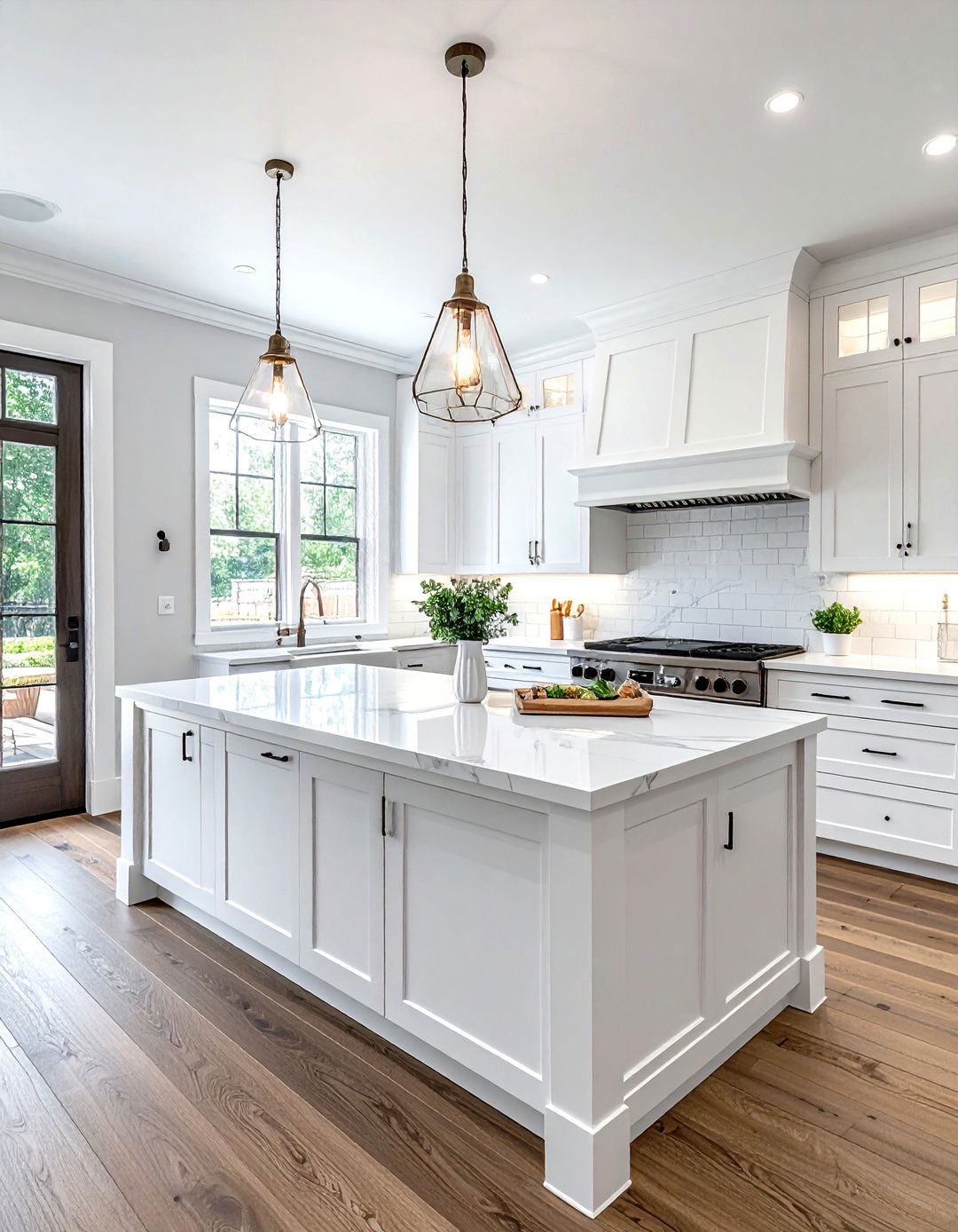 All white kitchen - 30 new construction kitchen ideas