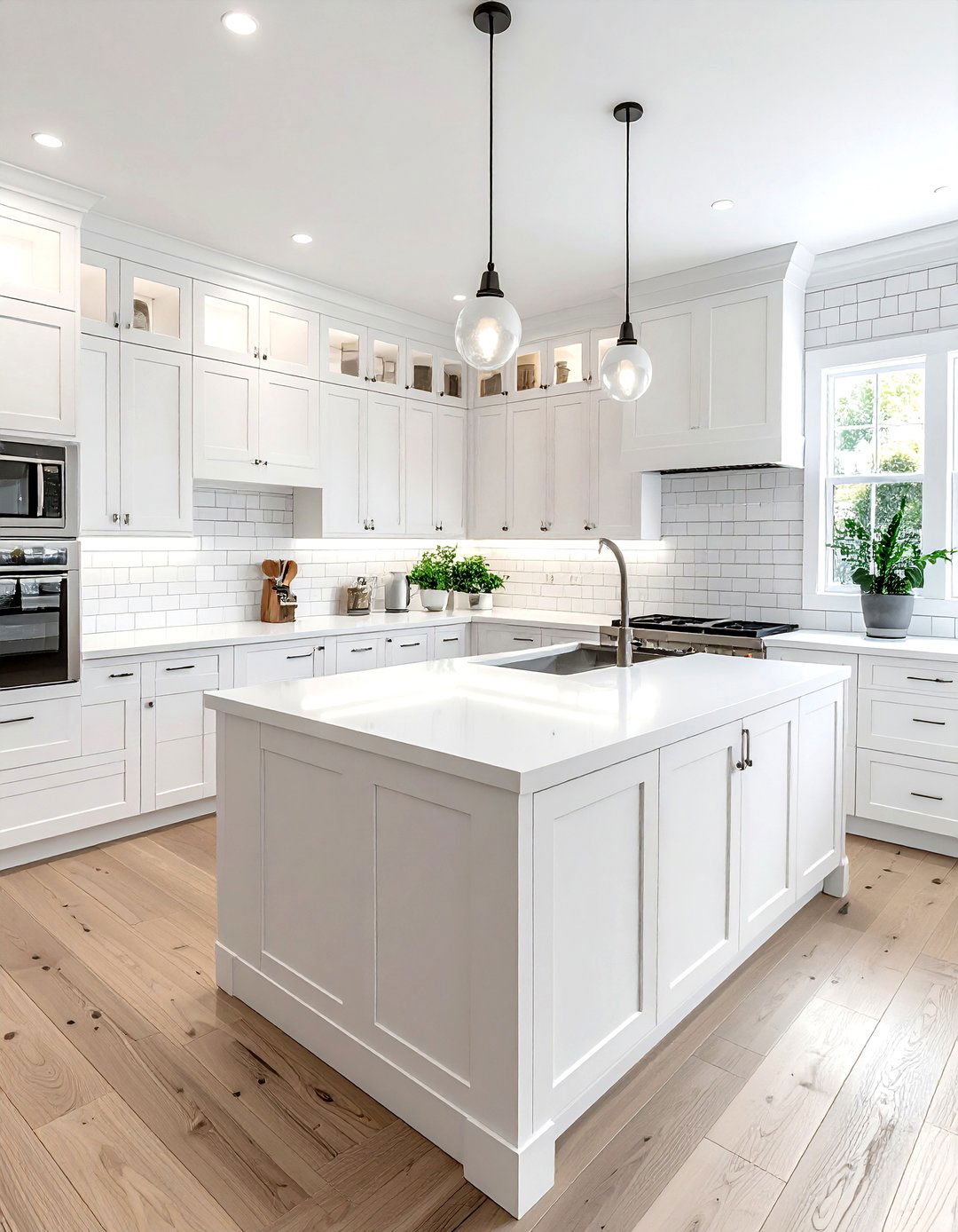 All white kitchen - 30 spacious kitchen ideas