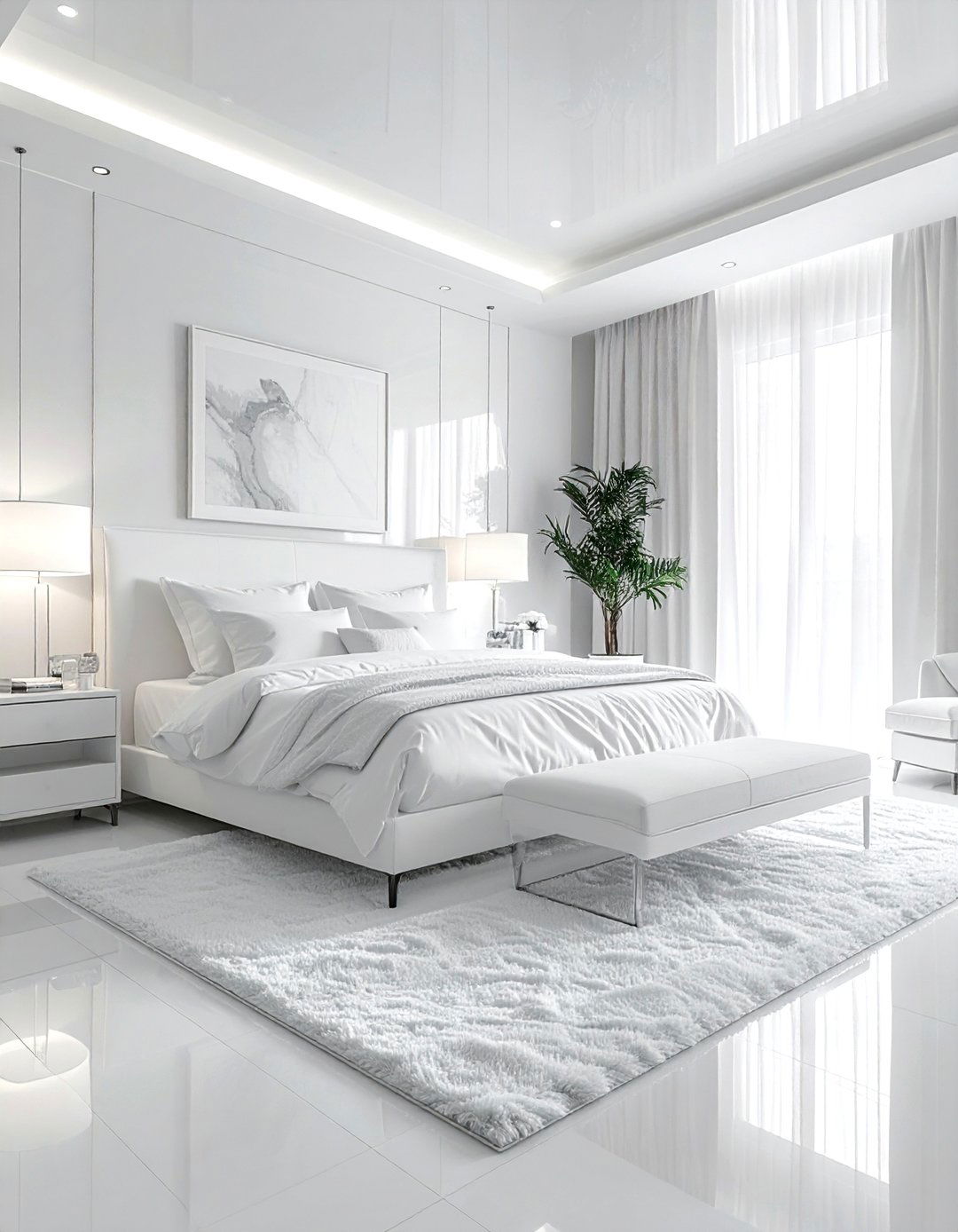 All white master bedroom - 30 white bedroom design ideas