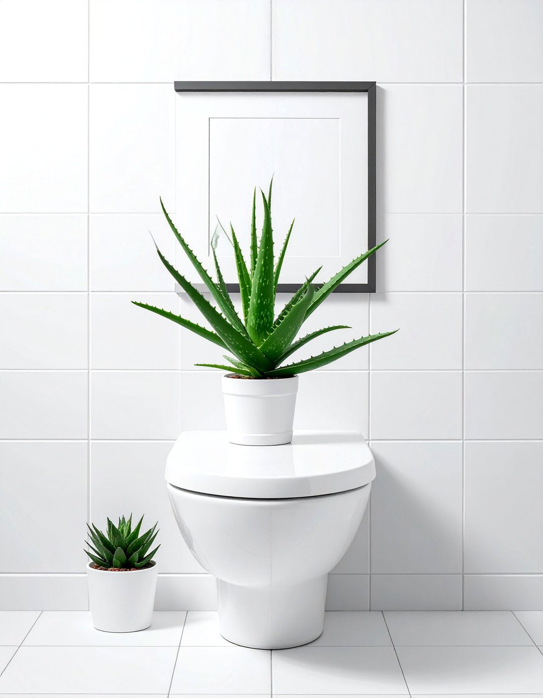 Aloe Vera Plant On Toilet Tank - 30 bathroom flower arrangement ideas