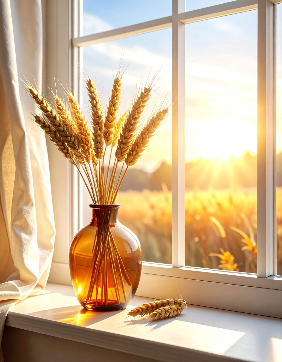 Amber Glass Vase - 30 vase styling ideas