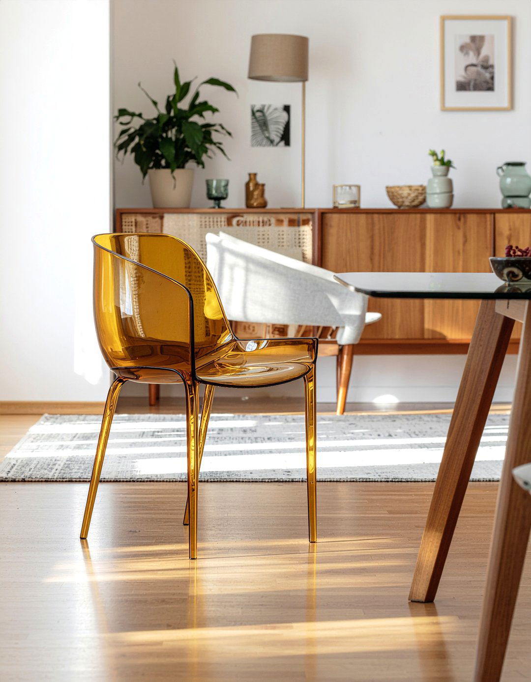 Amber ghost chair - 30 ghost dining chair ideas