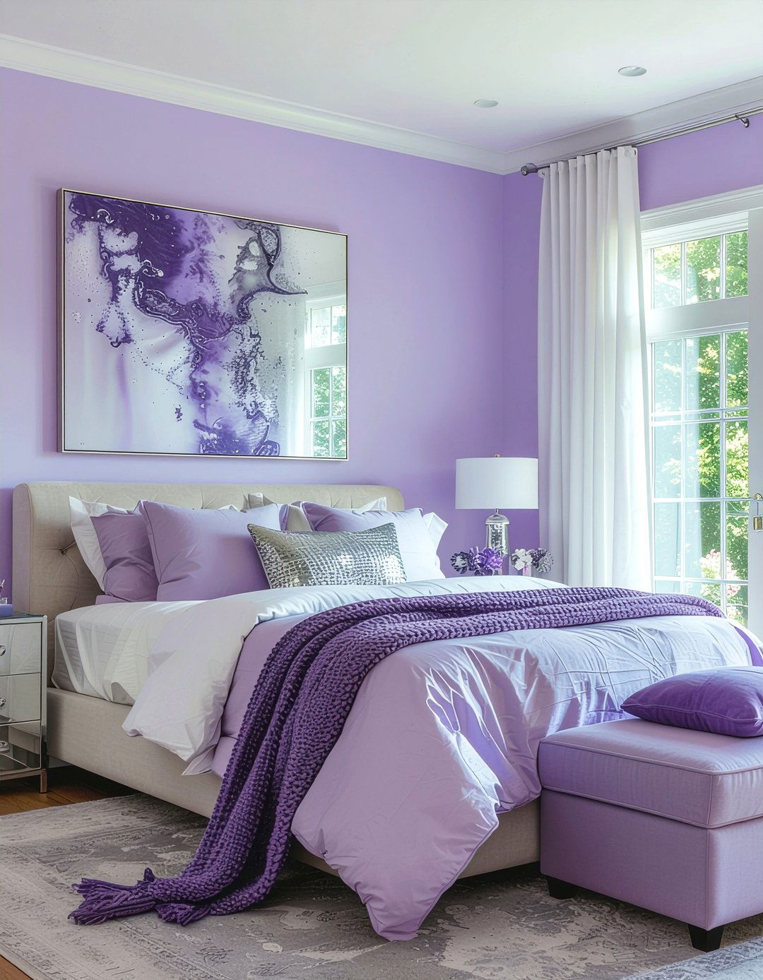 Amethyst bedroom - 30 bold color bedroom ideas