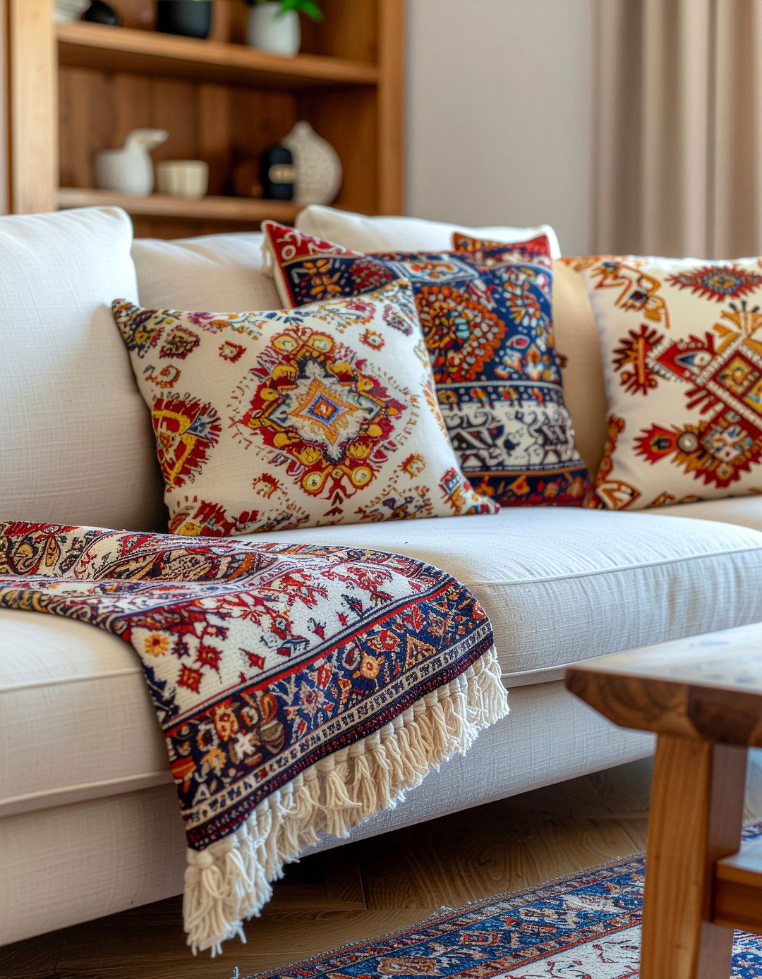 Anatolian Pattern Textiles - 30 Turkish living room ideas