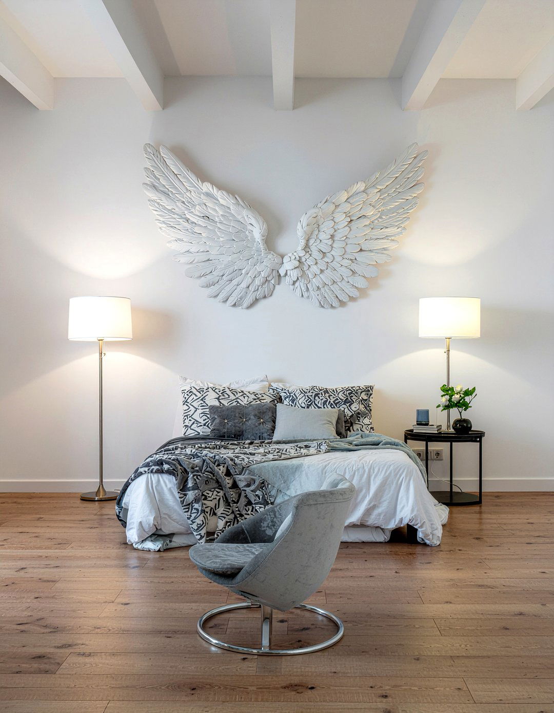 Angel Wings Sign - 30 bedroom led signs