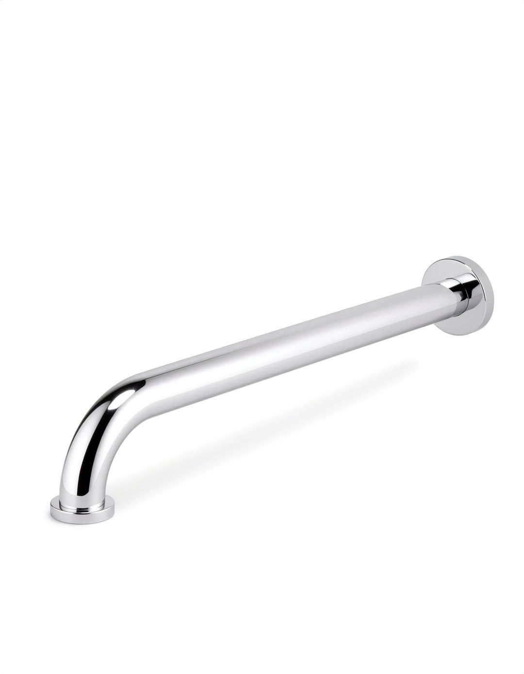 Angled bathtub grab bar - 30 bathroom handrail ideas