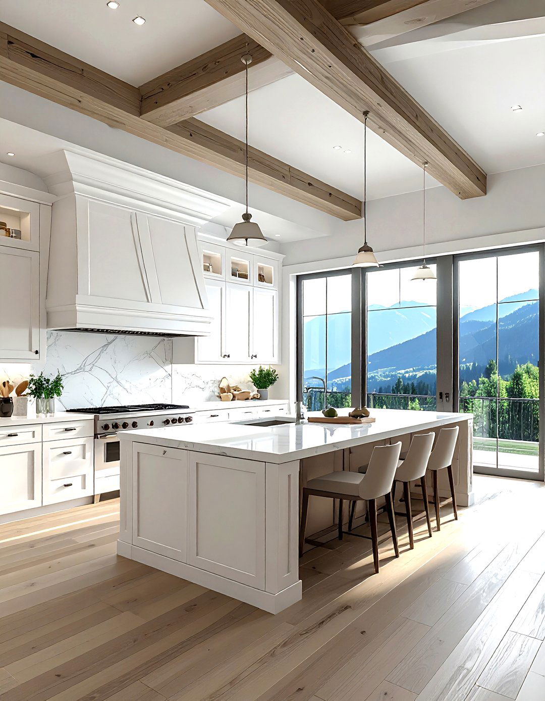 Angled crown molding - 30 kitchen crown molding ideas