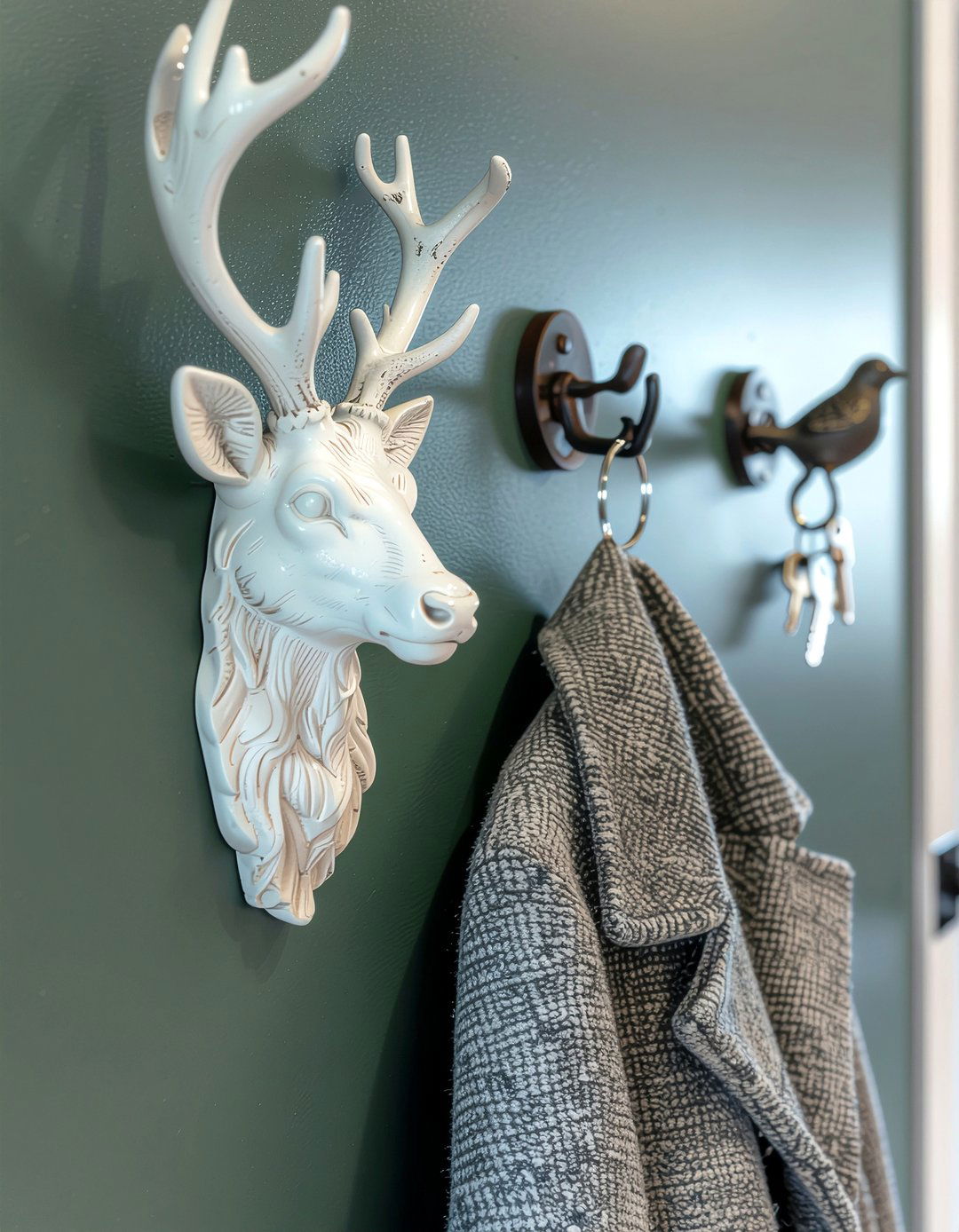 Animal Shape Wall Hook - 30 entryway hook ideas