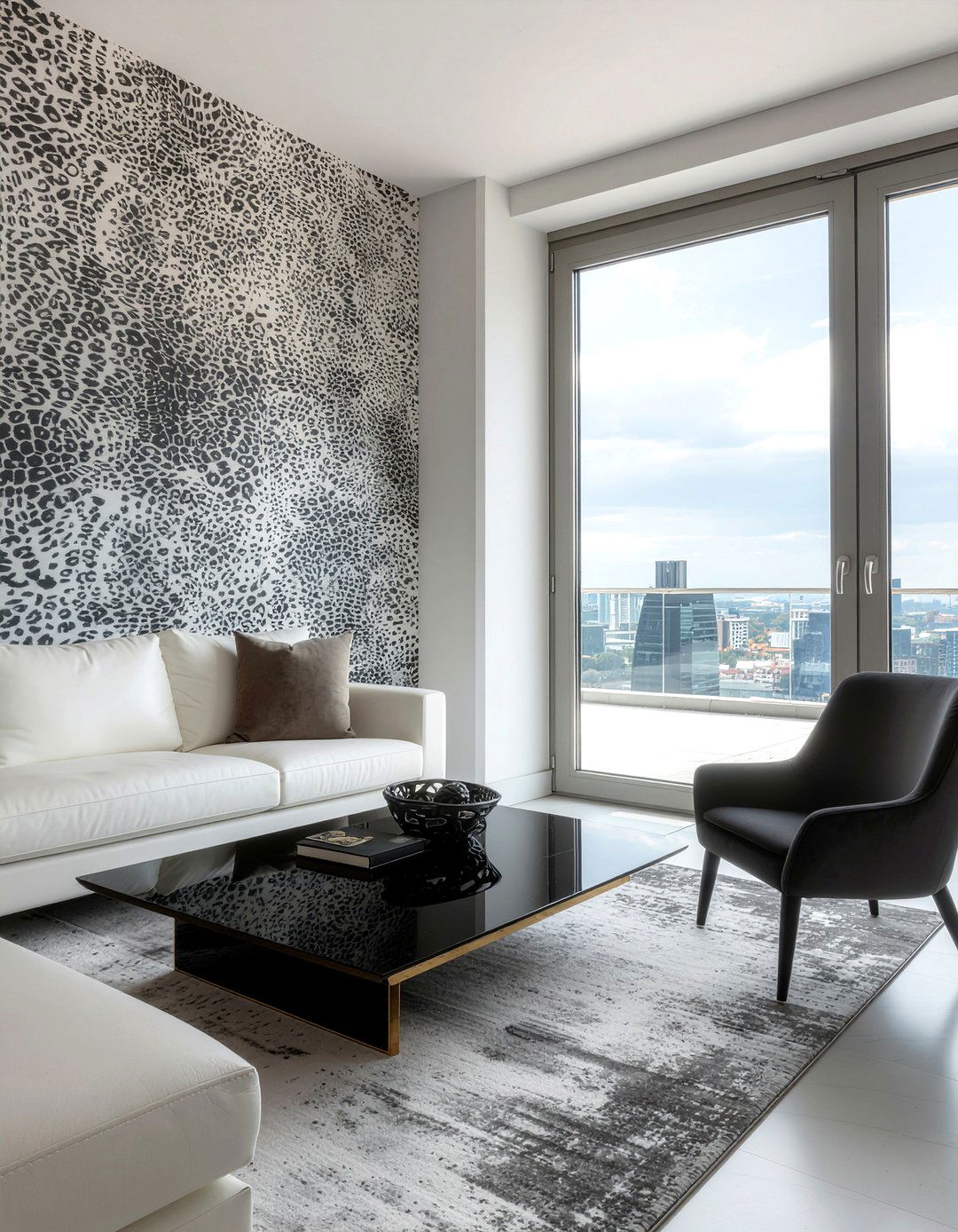 Animal print wallpaper - 30 living room modern wallpapers