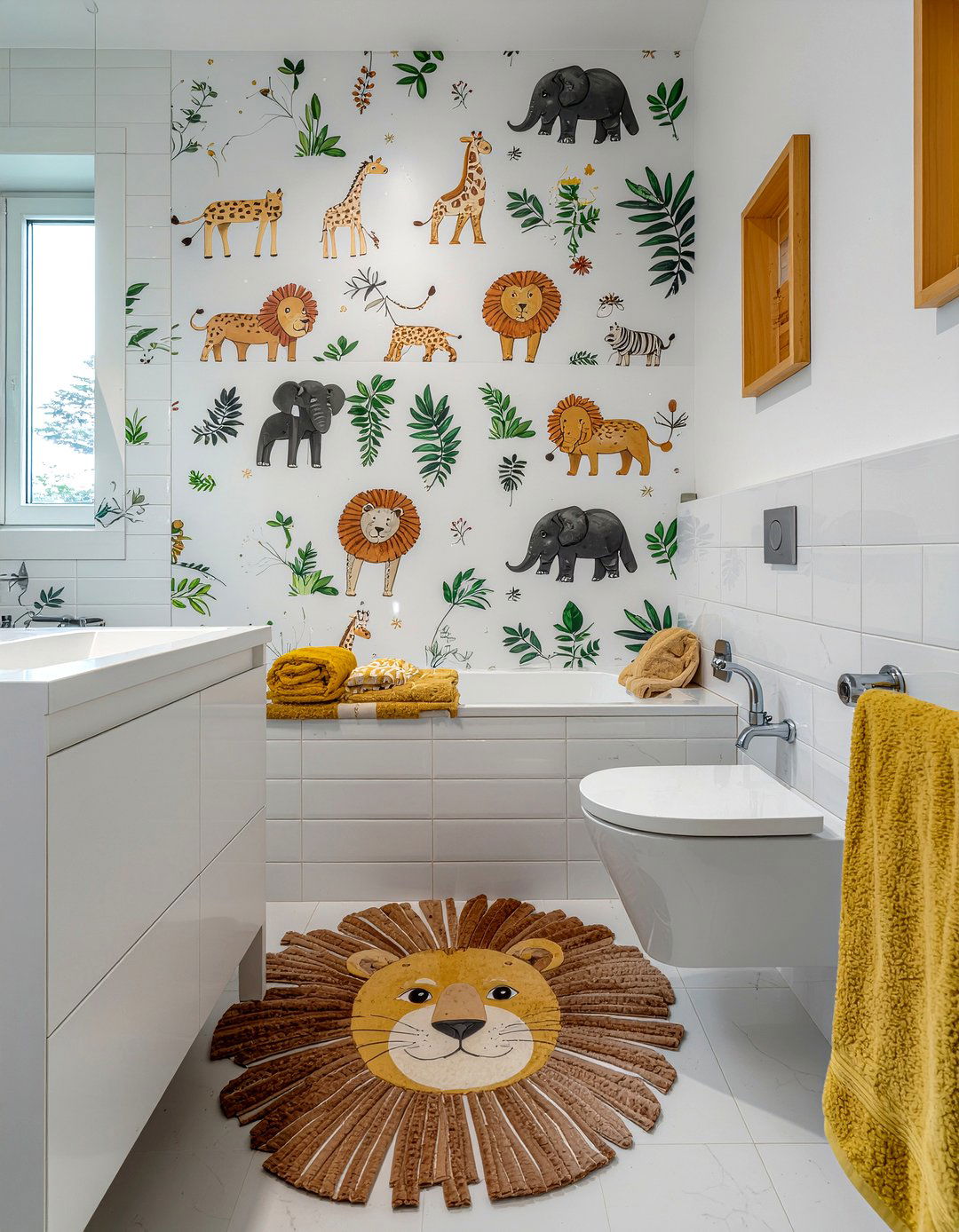 Animal theme bathroom - 30 kids bathroom ideas