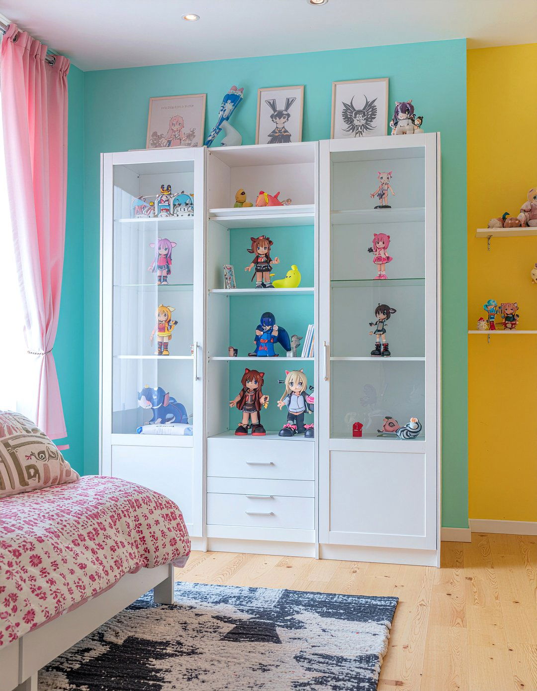 Anime merchandise shelf - 30 bedroom hobby display ideas