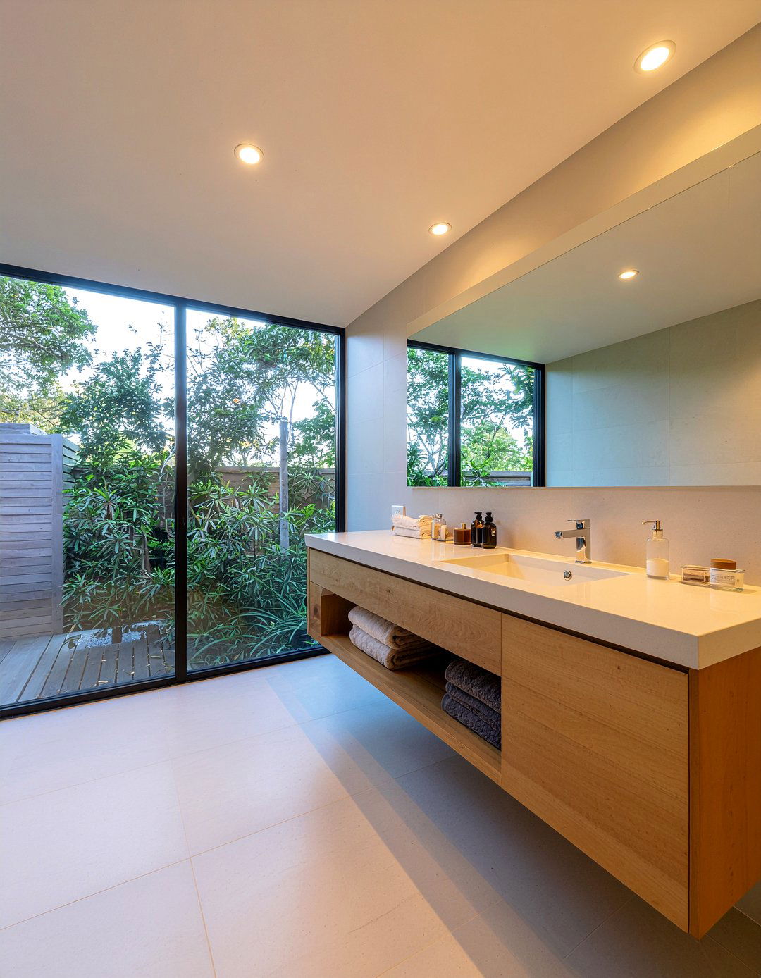 Anti Fog Mirror TV - 30 bathroom TV ideas