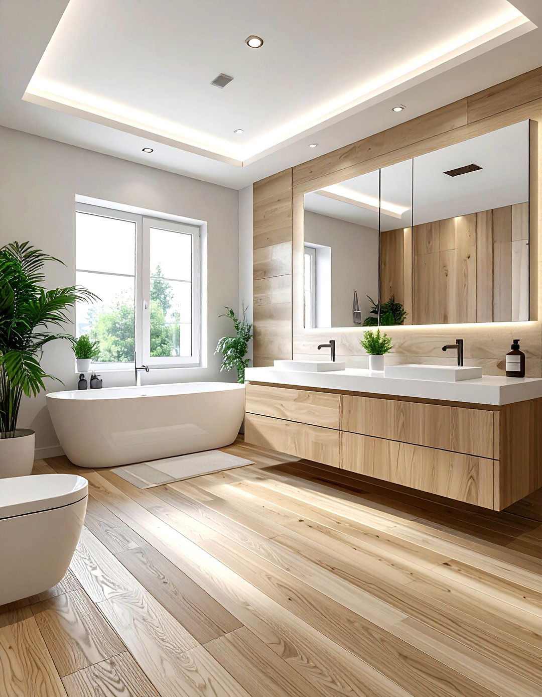 Anti slip vinyl plank - 30 non-slip bathroom floor ideas