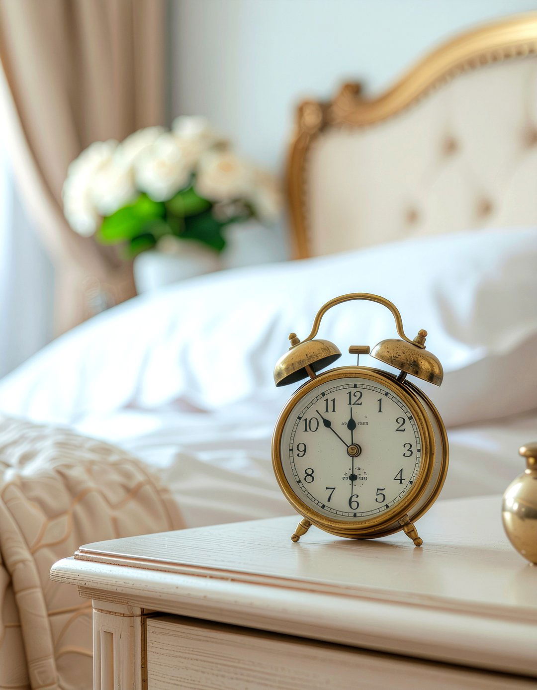 Antique Alarm Clock - 30 light academia bedroom ideas
