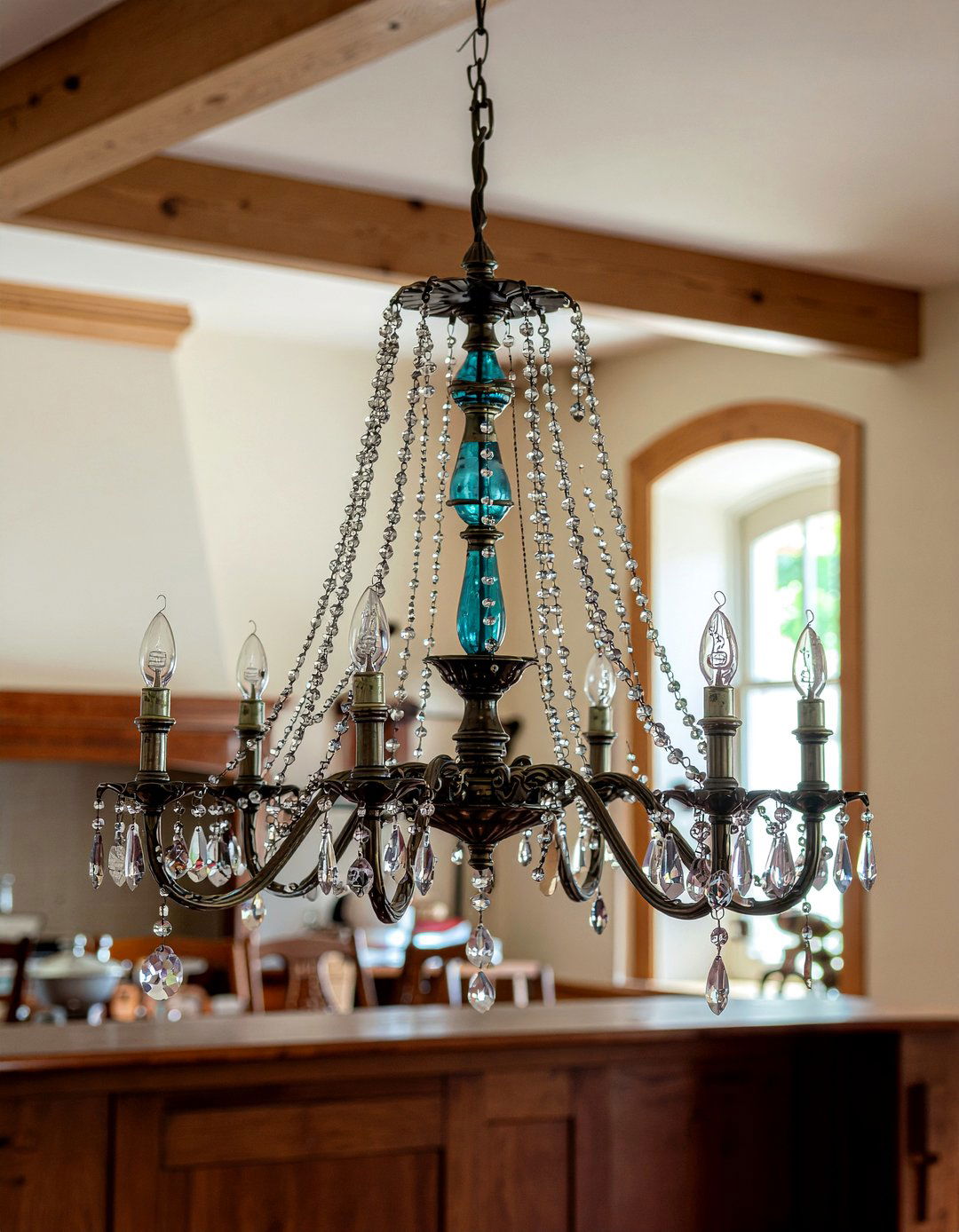 Antique Beaded Chandelier - 30 beaded chandelier dining room ideas