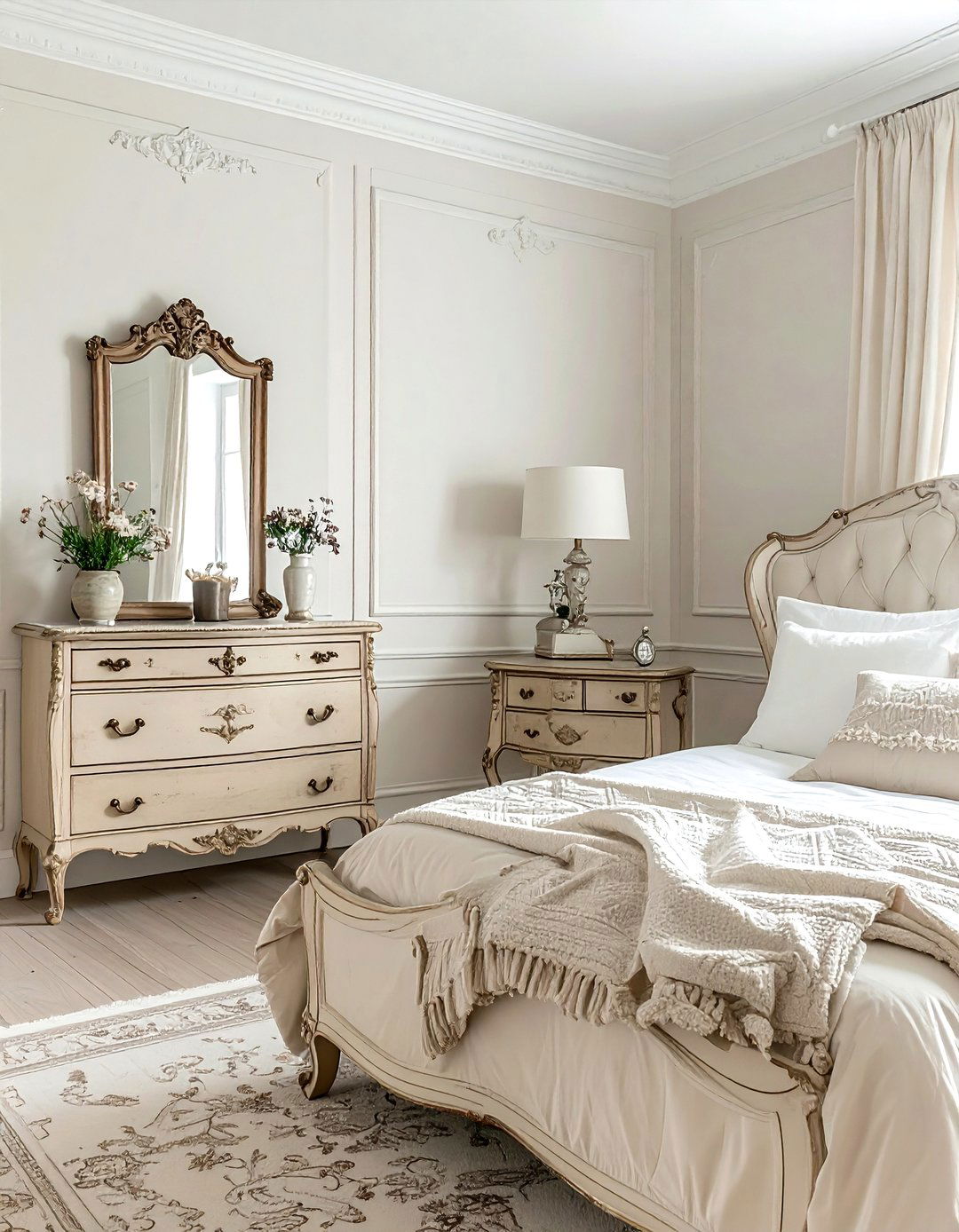 Antique Beige Bedroom Furniture - 30 traditional beige bedroom ideas