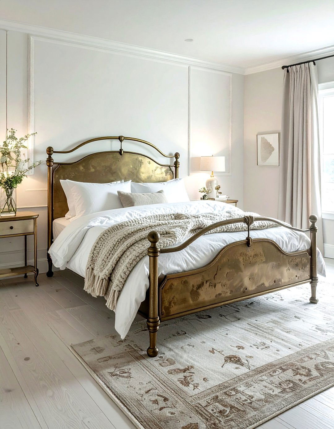 Antique Brass Bed - 30 secondhand bedroom ideas