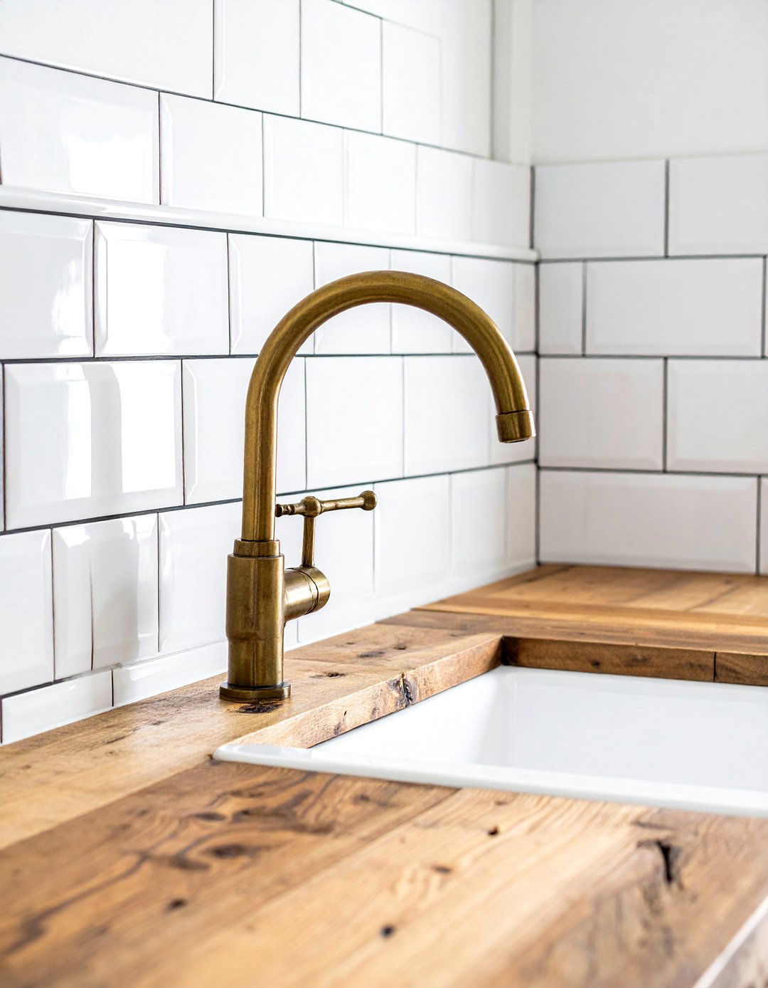 Antique Brass Bridge Faucet - 30 brass faucet ideas