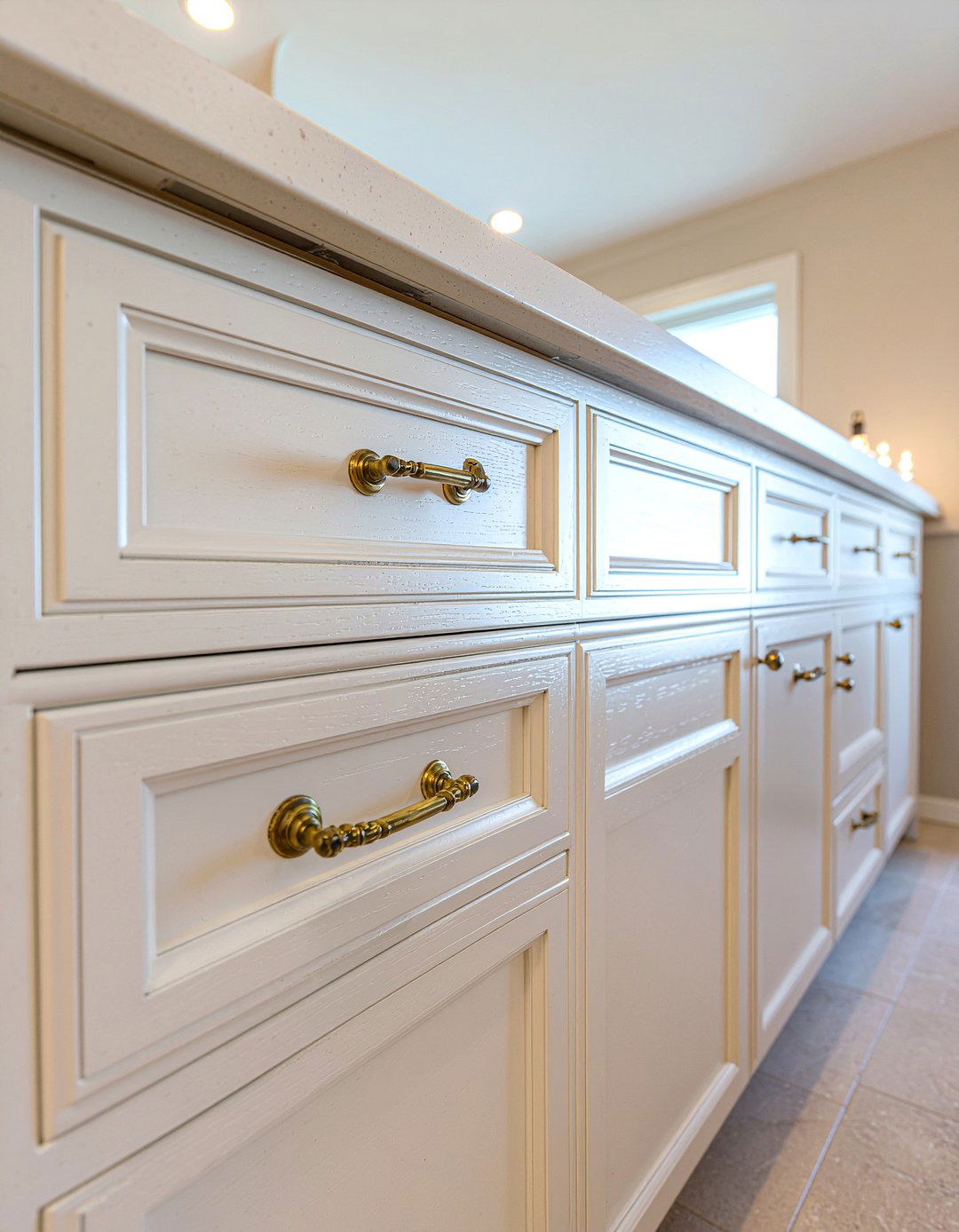 Antique Brass Hardware - 30 kitchen cabinet handle ideas