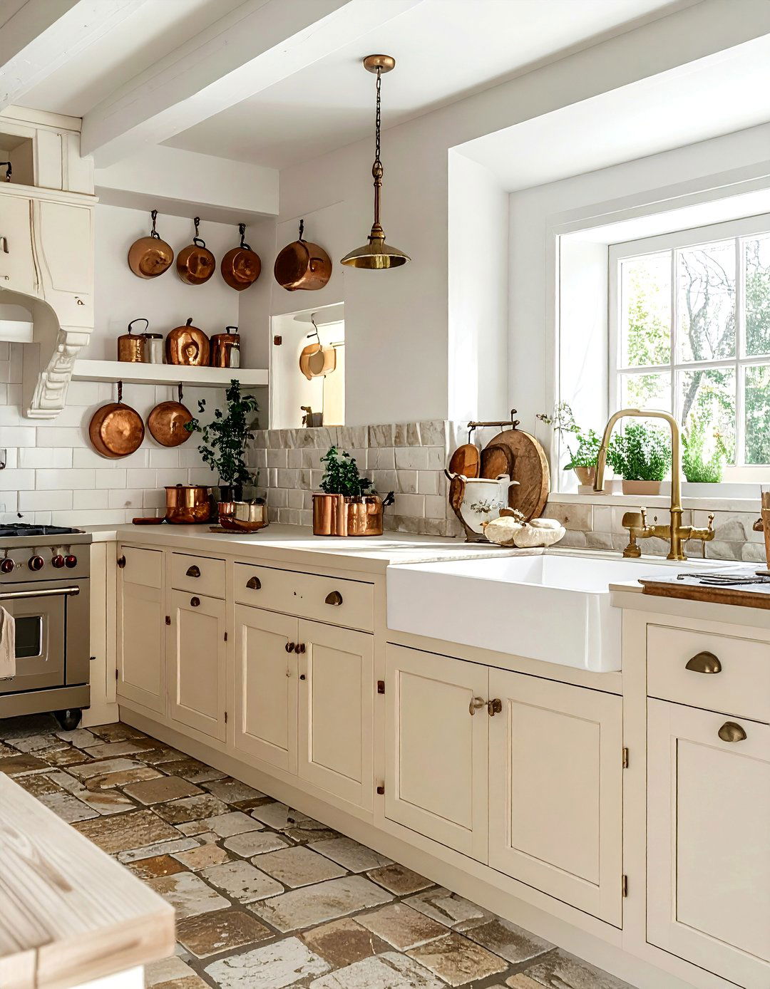 Antique Brass Pot Filler - 30 pot filler kitchen ideas