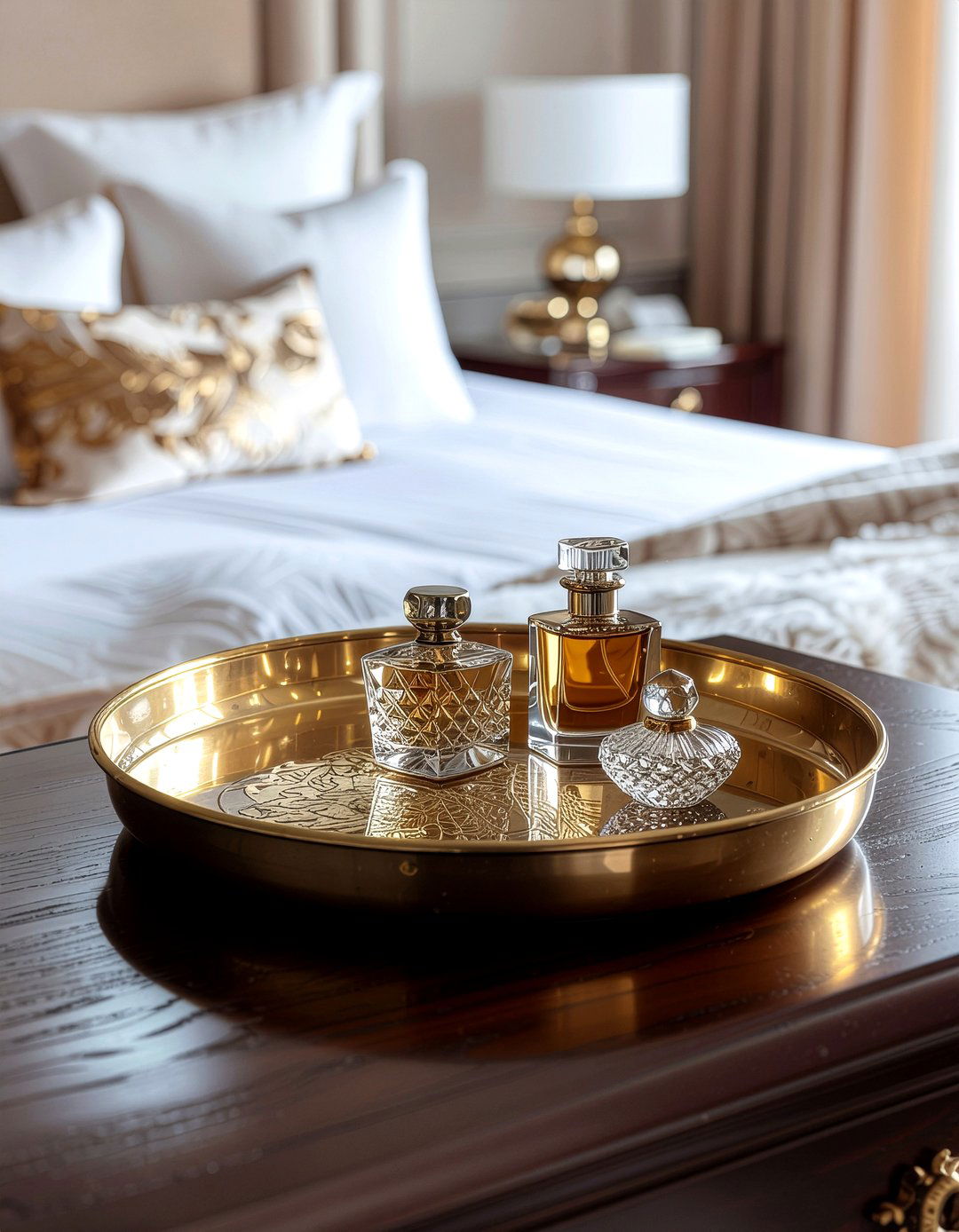 Antique Brass Tray - 30 bedroom travel souvenir ideas