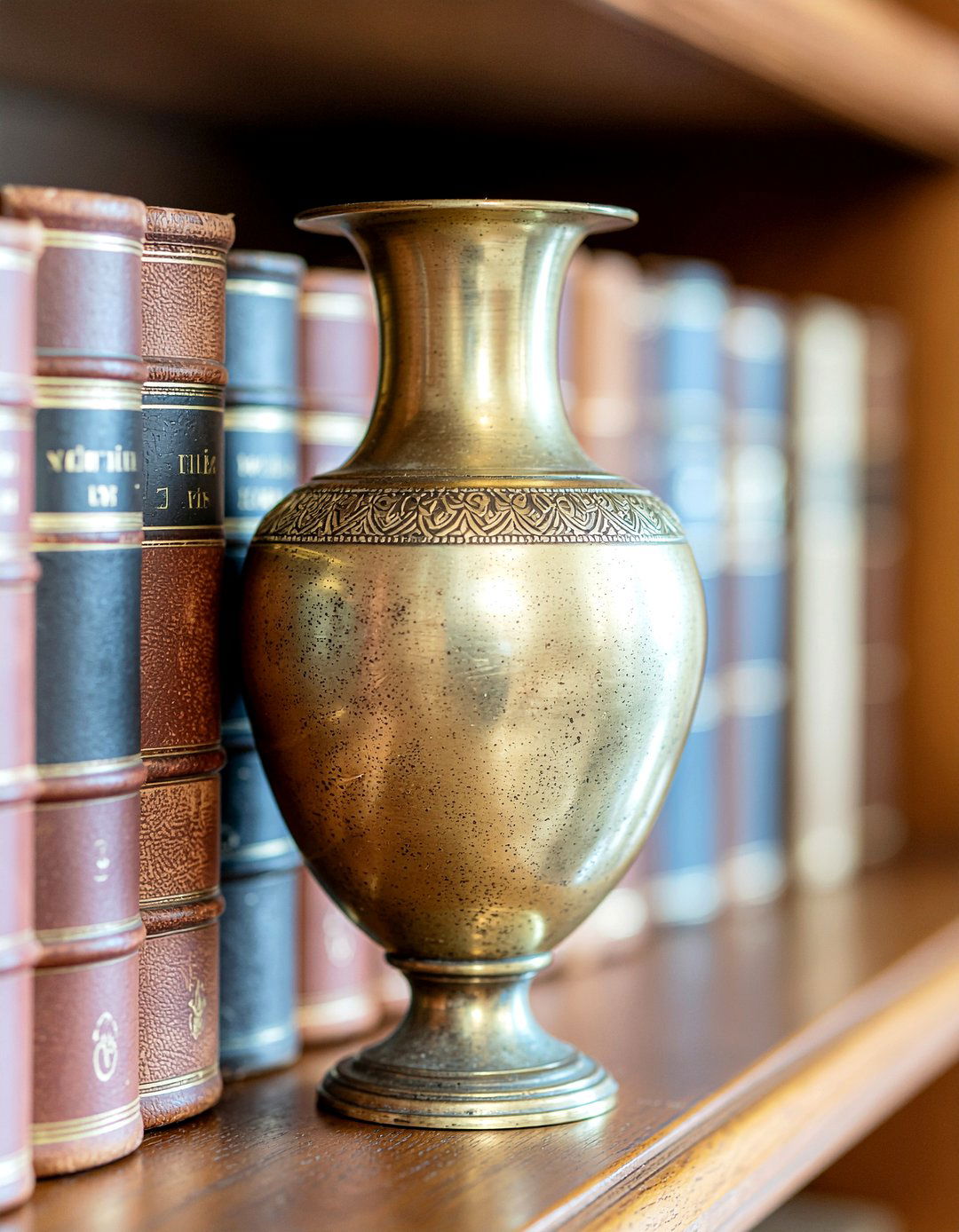 Antique Brass Vase - 30 empty vase decor ideas