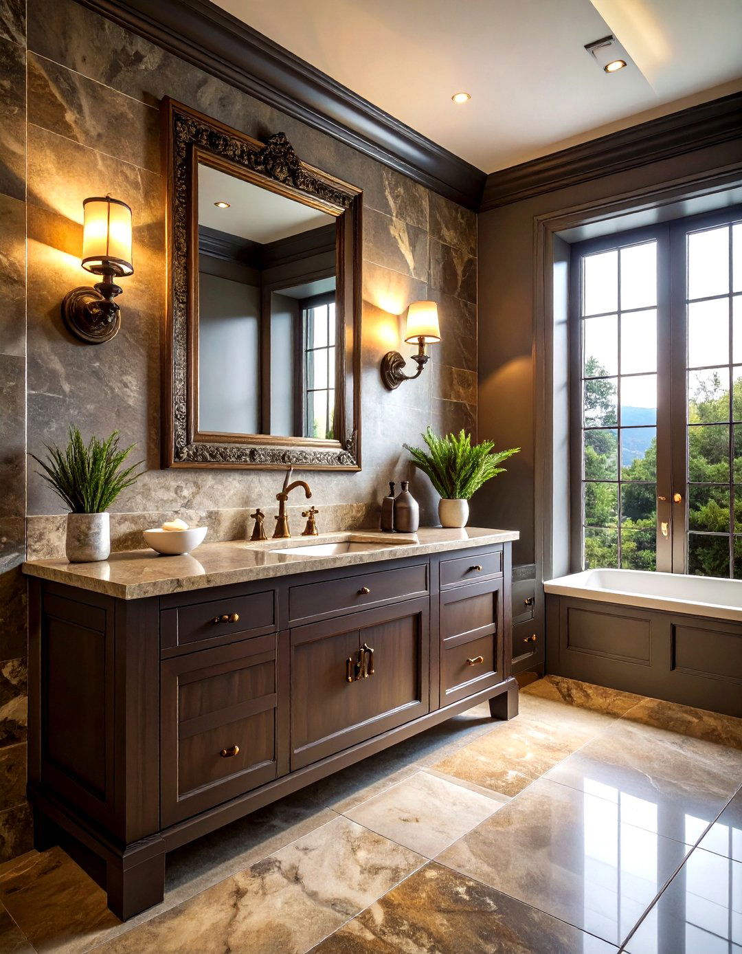 Antique Bronze Wall Mount Faucet - 30 wall-mounted faucet ideas