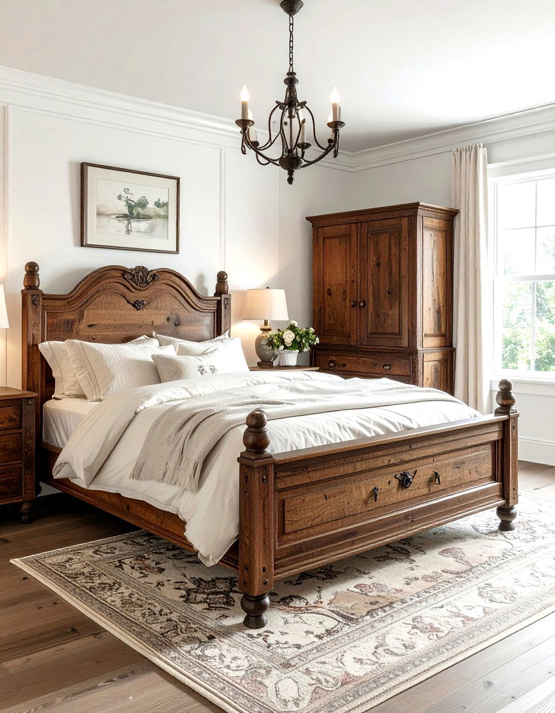 Antique Farmhouse Bedroom - 30 farmhouse cream bedroom ideas