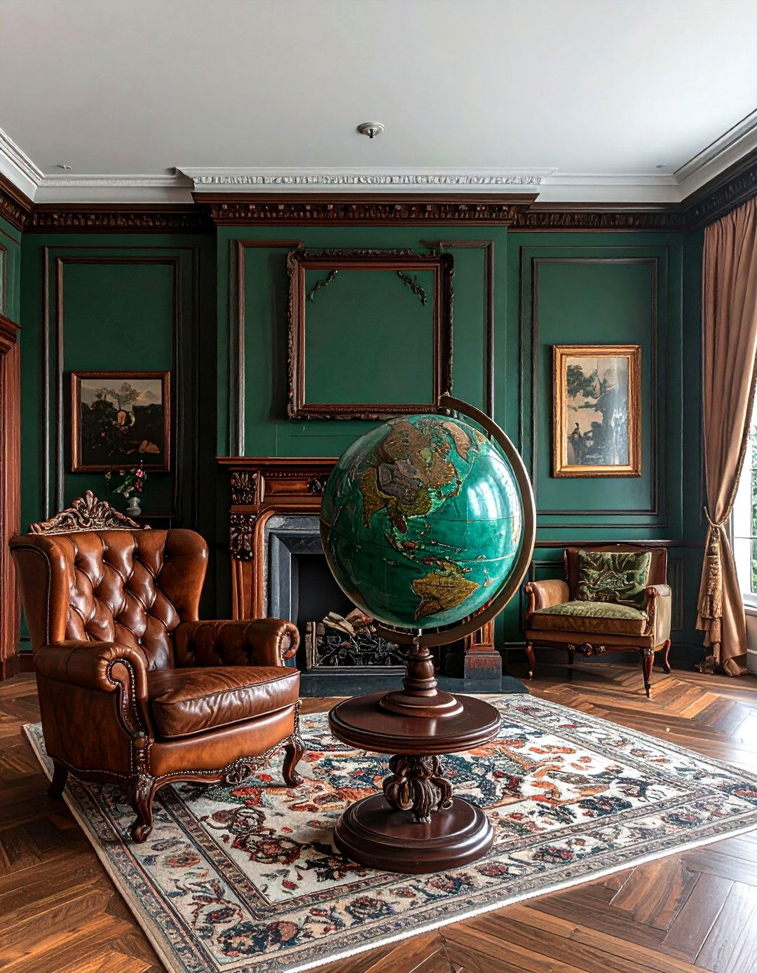 Antique Floor Globe - 30 decorative globe ideas