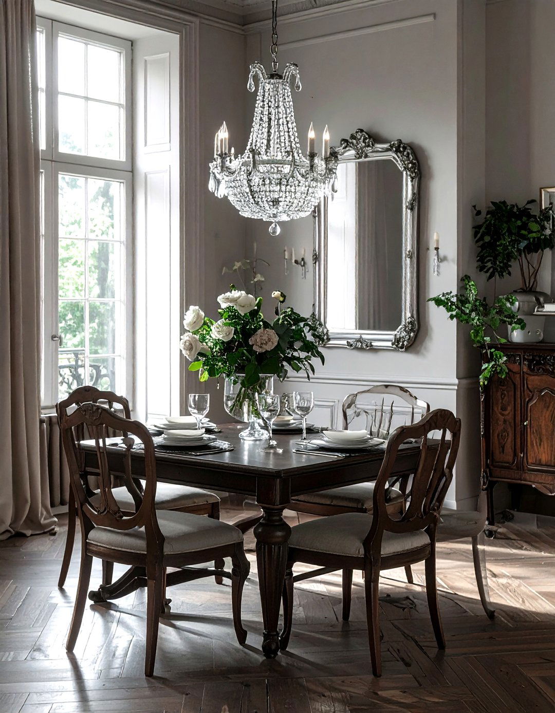 Antique Mercury Glass Mirror - 30 mirror decor ideas