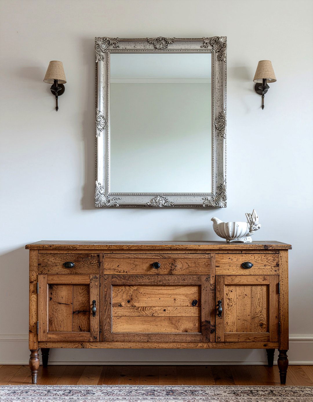 Antique Mirror Above Sideboard - 30 living room mirror placement ideas