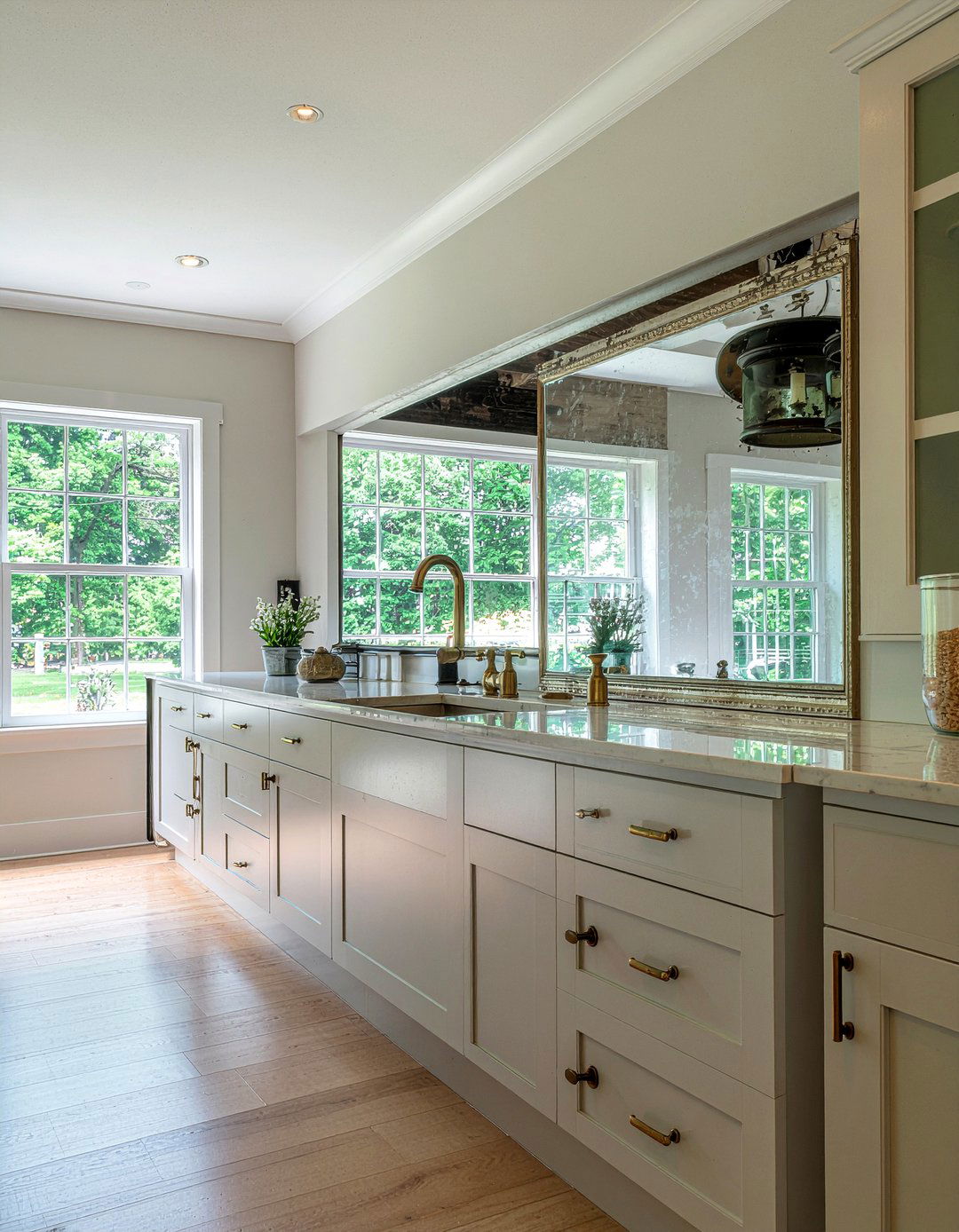 Antique Mirror Backsplash - 30 mirror backsplash kitchen ideas