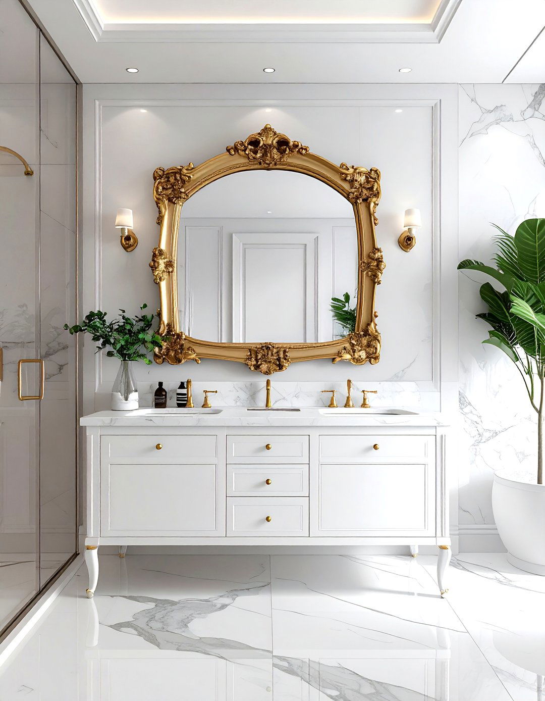 Antique Mirror In Bathroom - 30 modern traditional decor ideas
